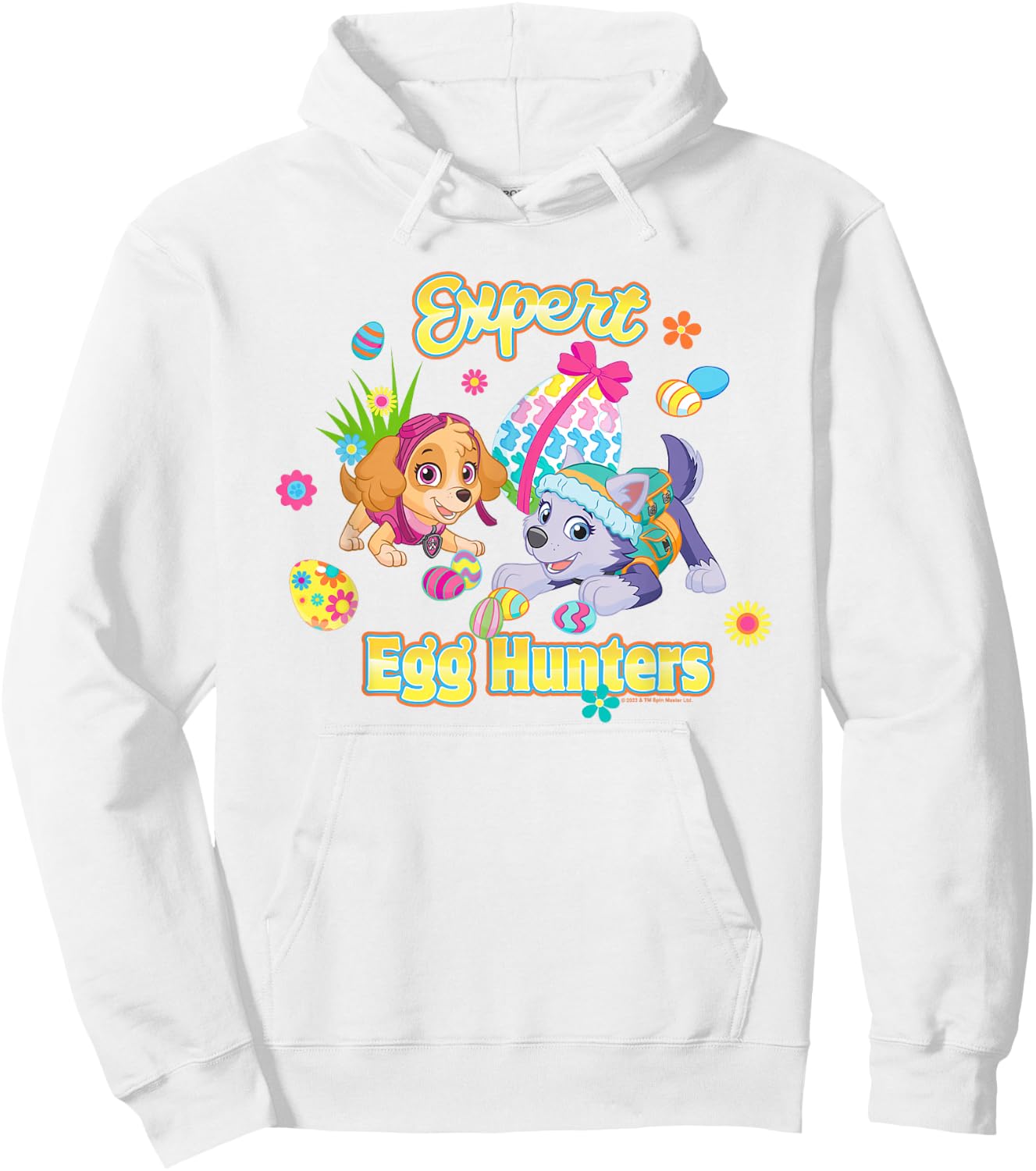 PAW Patrol Expert Easter Egg Hunters Skye And Everest Hoodie - Hoodie | White