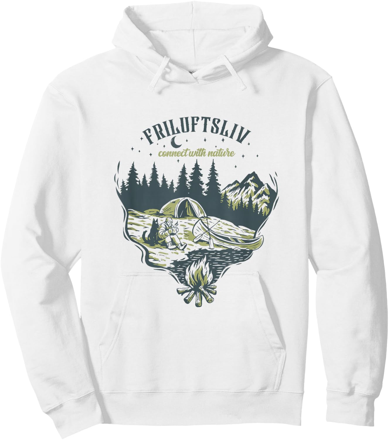 Friluftsliv Connect With Nature Hoodie - Hoodie | White