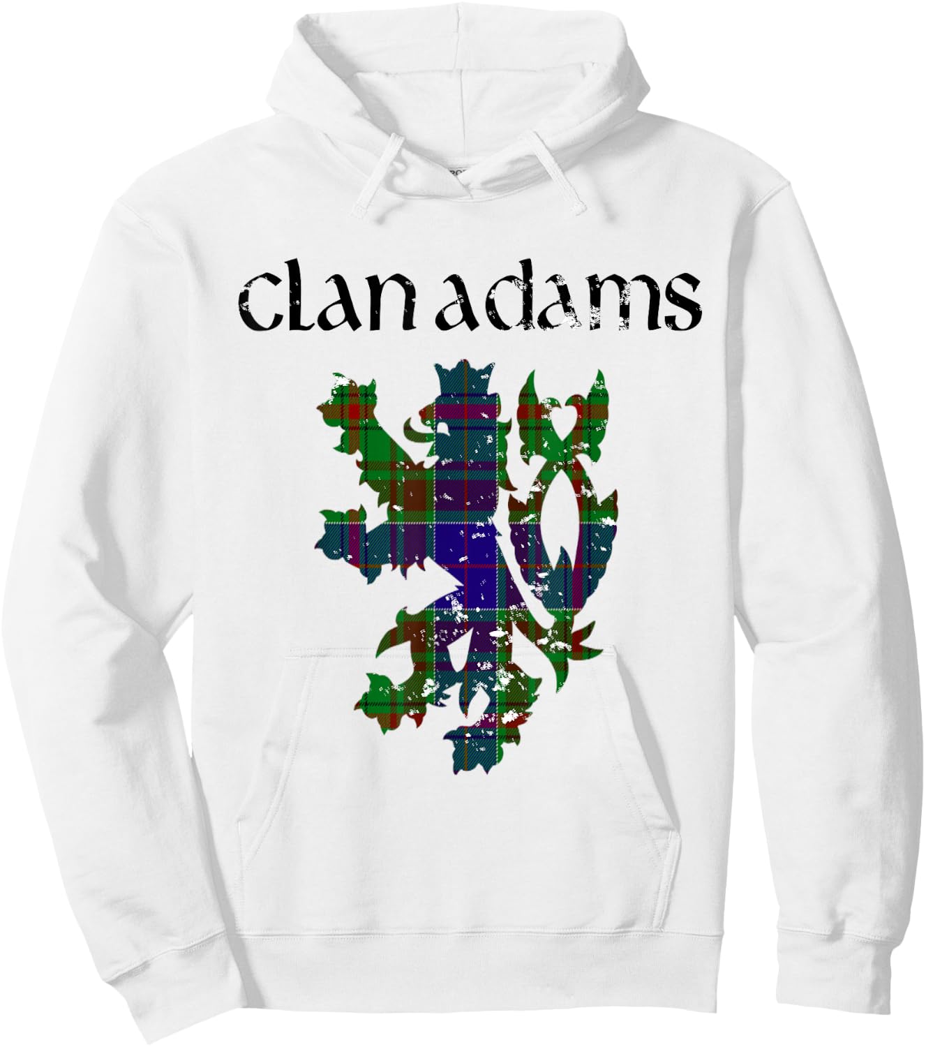 Clan Adams Tartan Scottish Family Name Scotland Pride Hoodie - Hoodie | White