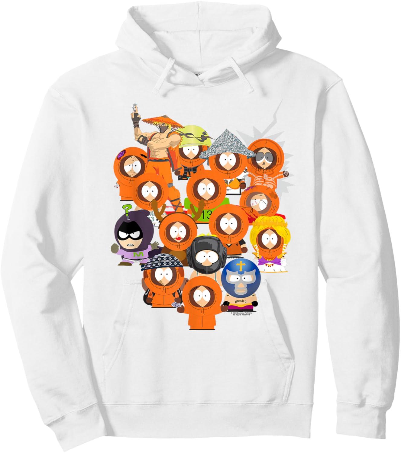 South Park Many Faces of Kenny Hoodie - Hoodie | White