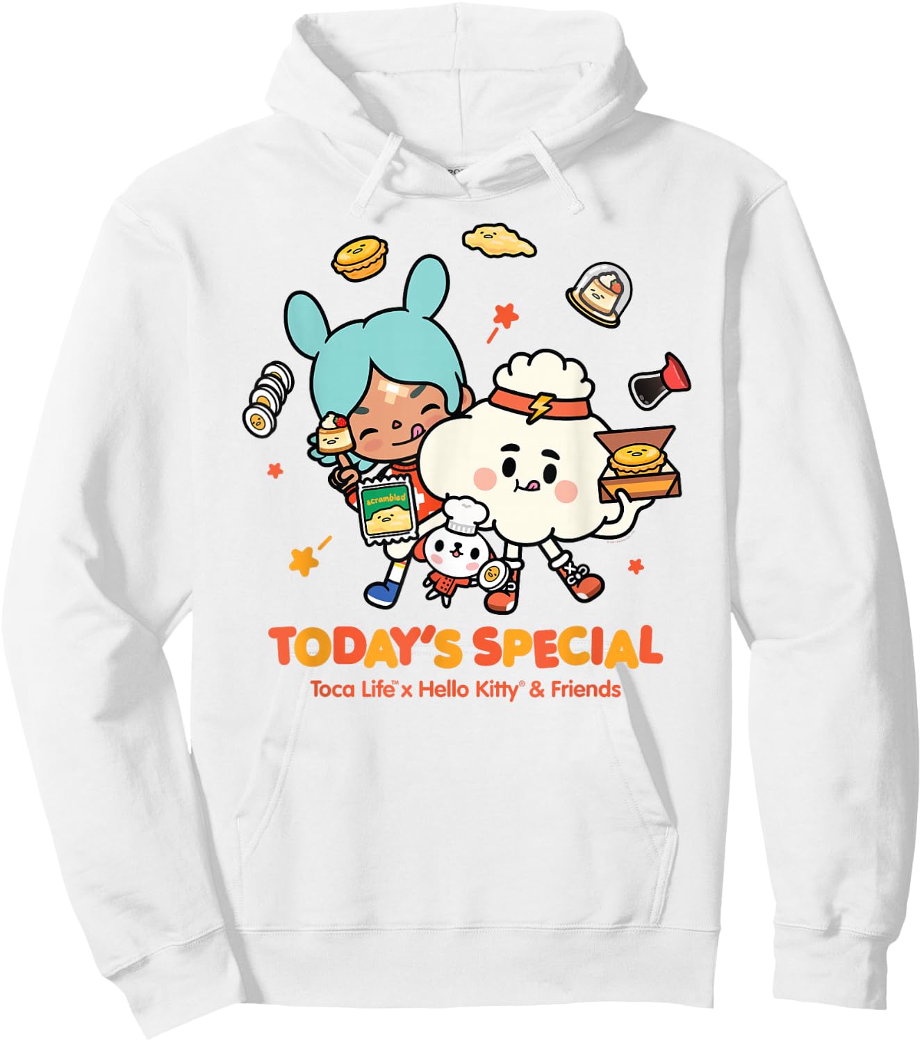 Toca Life x Hello Kitty & Friends Today's Special Hoodie - Hoodie | White