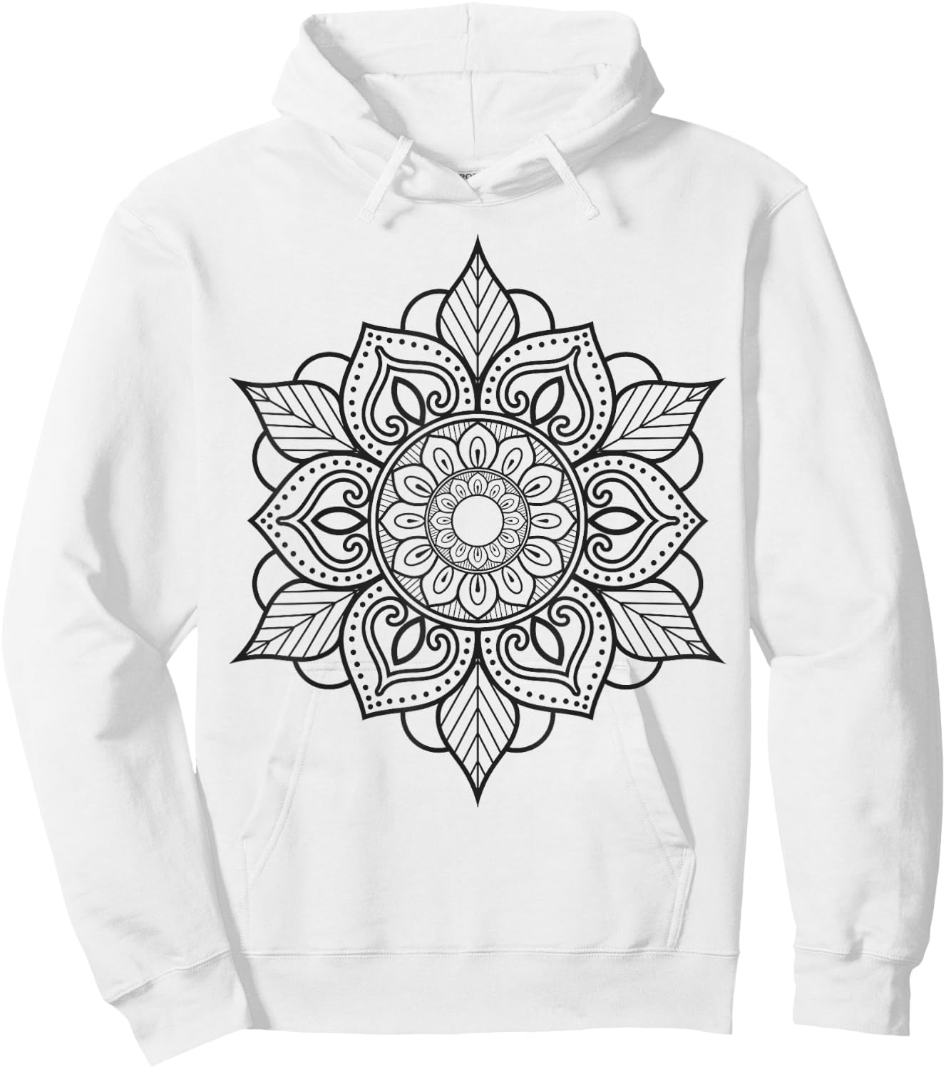 Mandala Hoodie - Hoodie | White