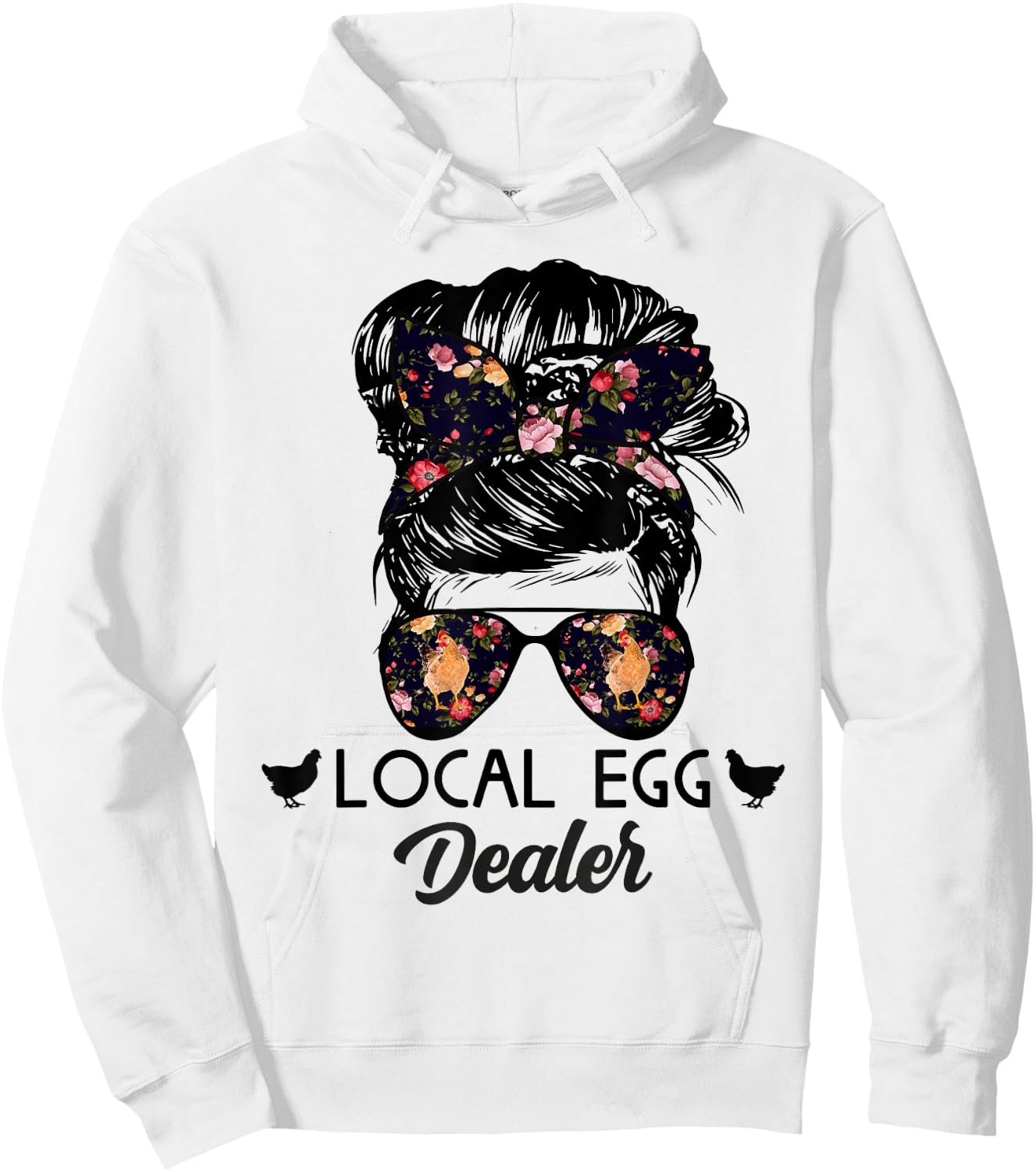Support Your Local Egg Dealers Funny Local Egg Dealers Hoodie - Hoodie | White