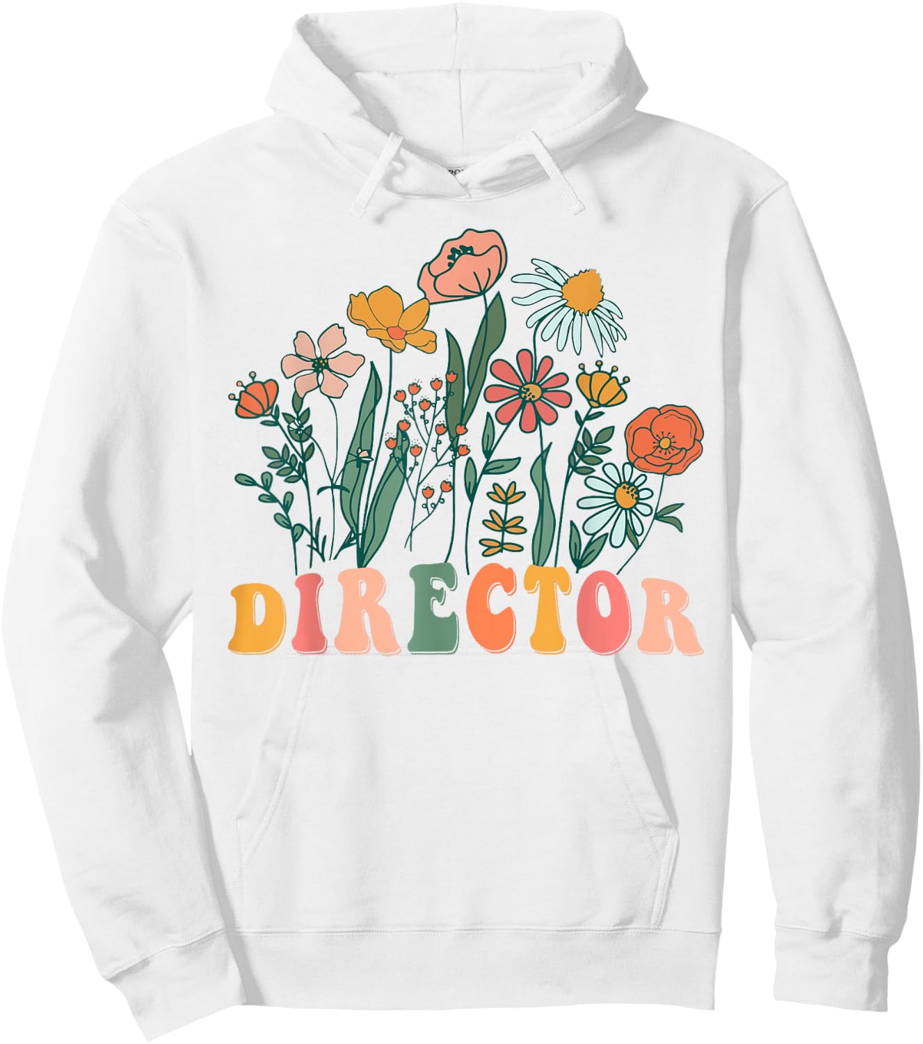 Groovy Wildflower Director Hoodie - Hoodie | White