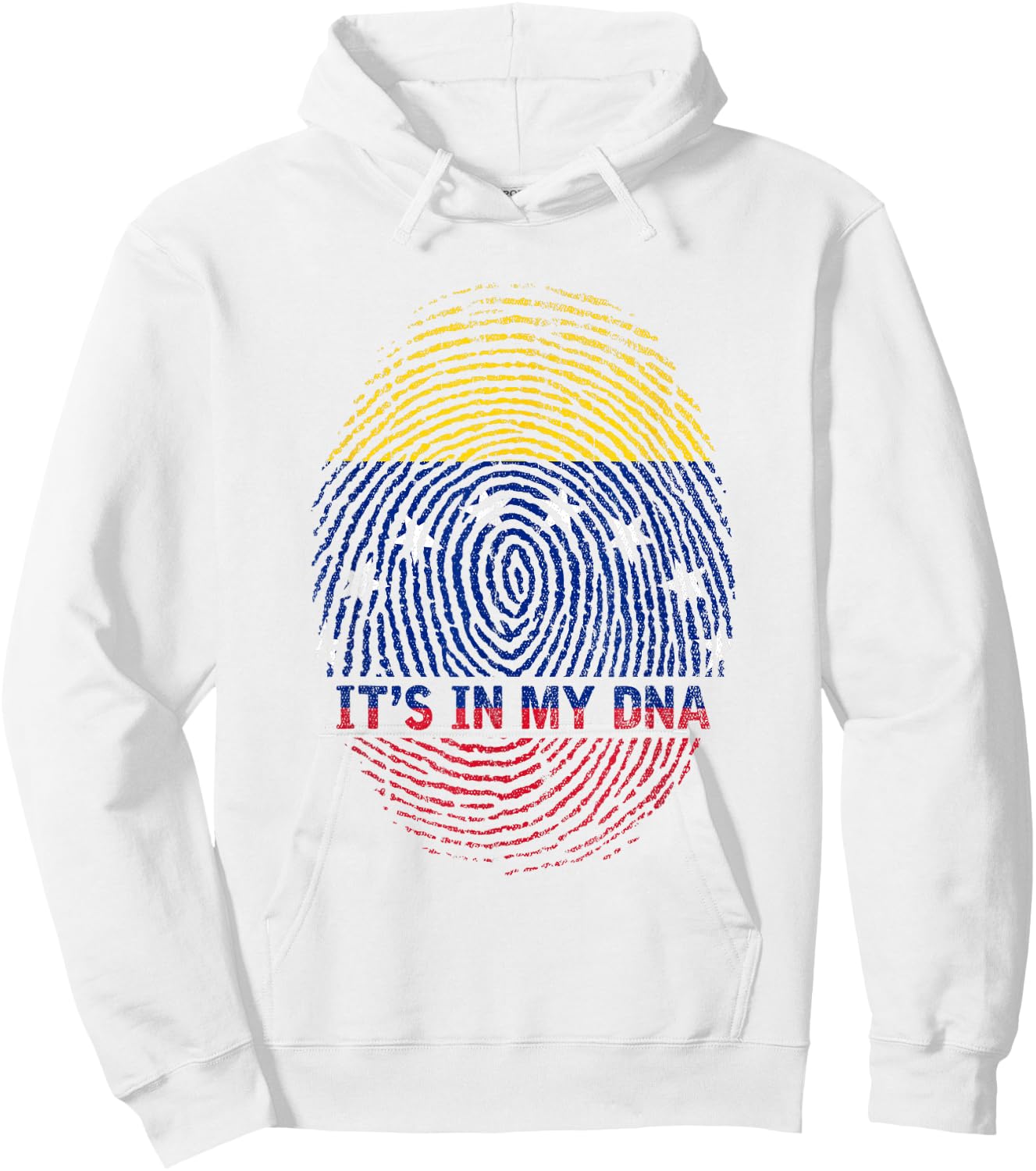 DNA Fingerprint Proud Venezuela Flag Patriotic Venezuela Hoodie - Hoodie | White