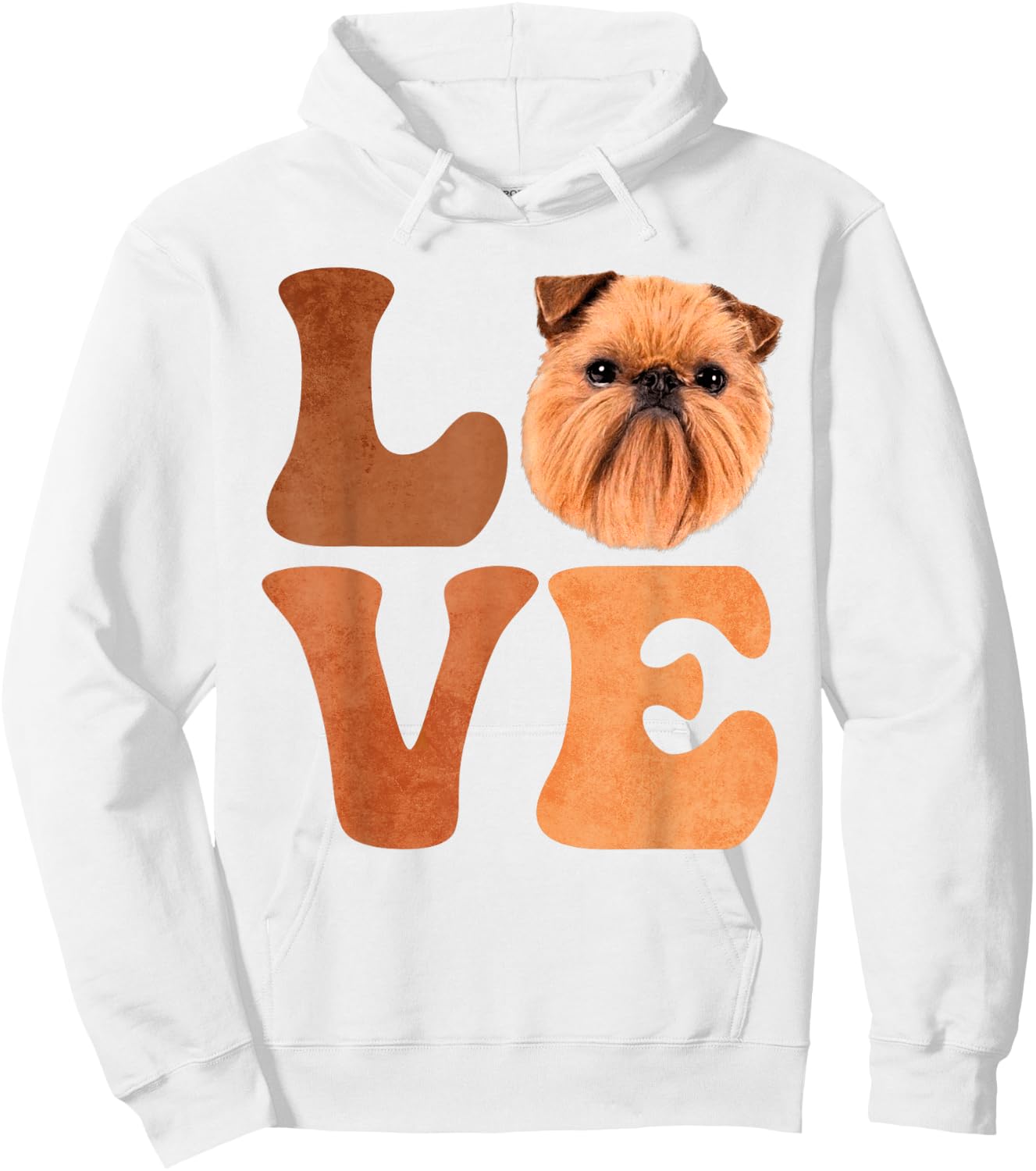 Brussels Griffon Dog LOVE Men Women Kids Hoodie - Hoodie | White