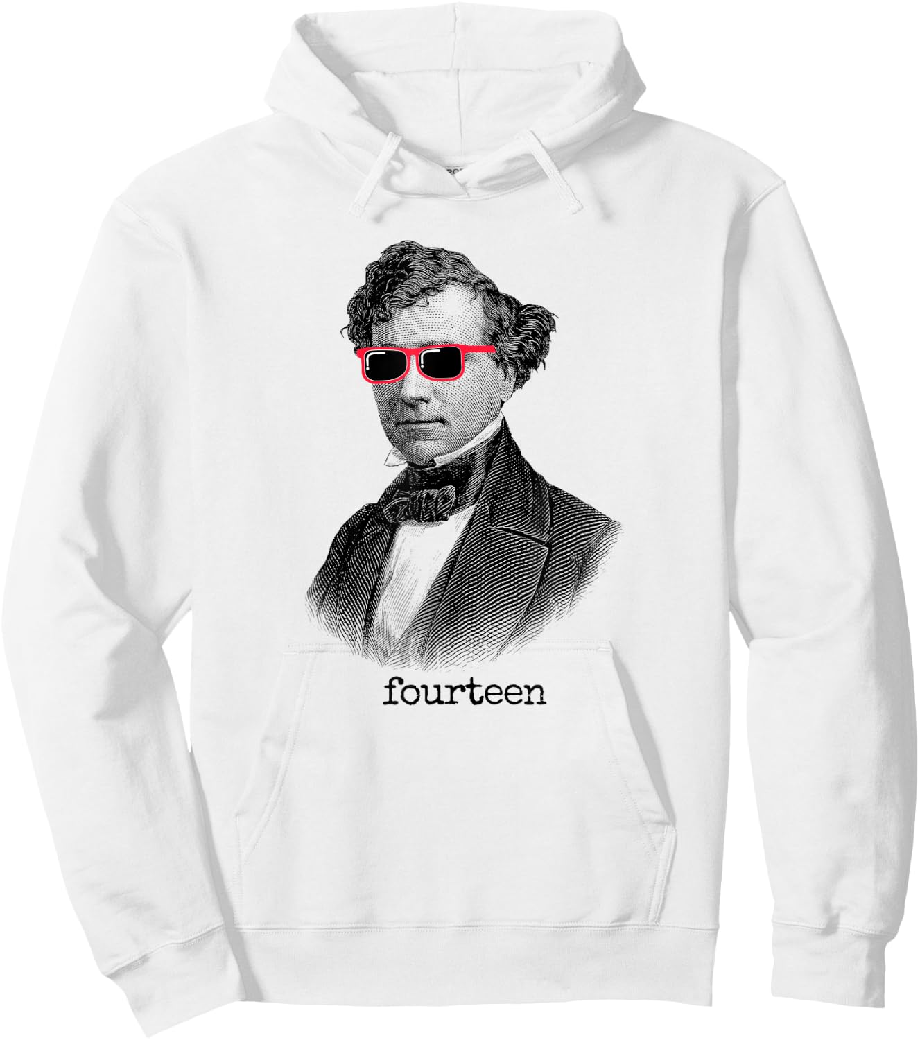 Franklin Pierce 14th President USA Hoodie - Hoodie | White
