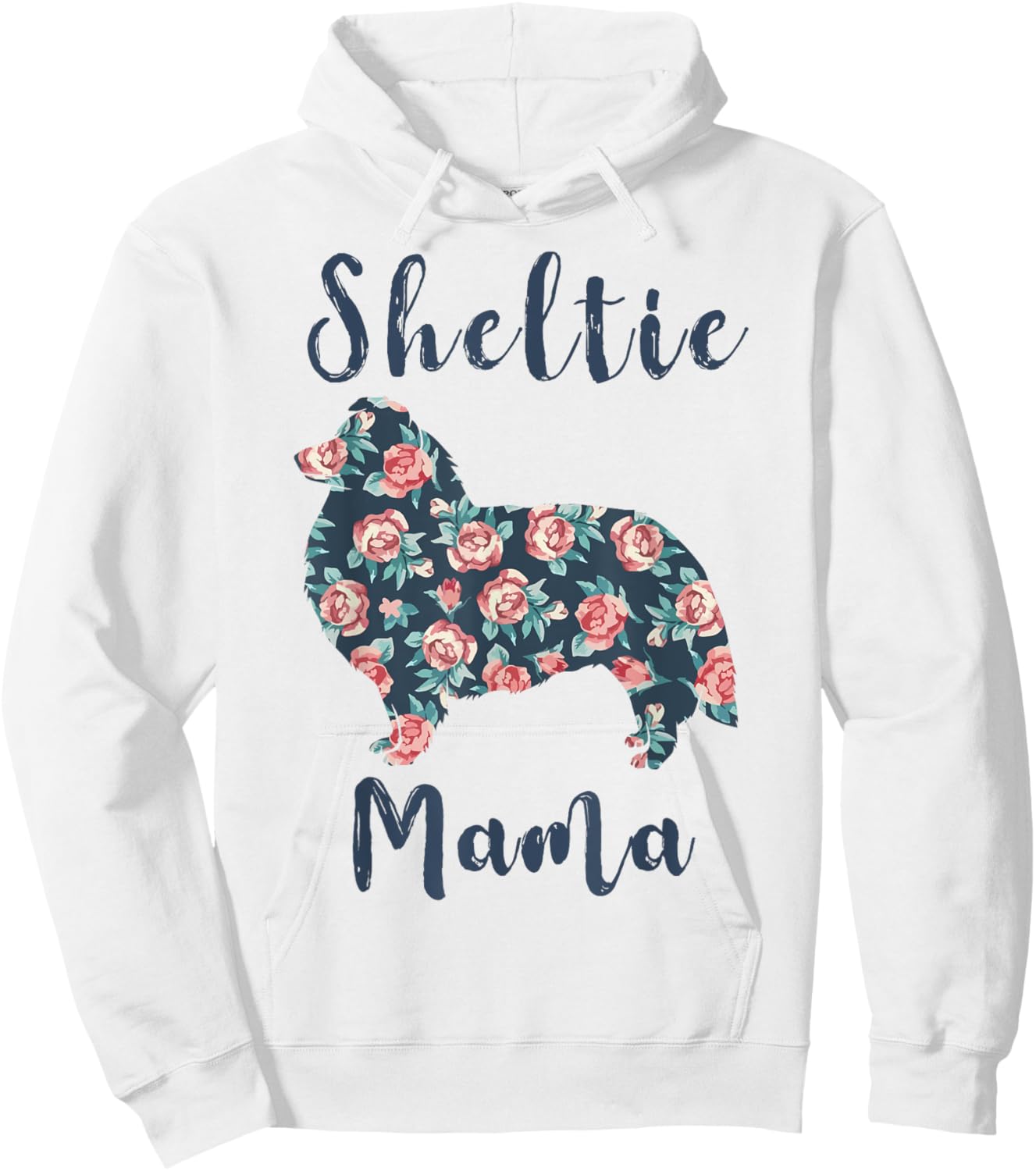 Shetland-Sheepdog Mom Sheltie Dog Mama Mother Day Gift Women Hoodie - Hoodie | White
