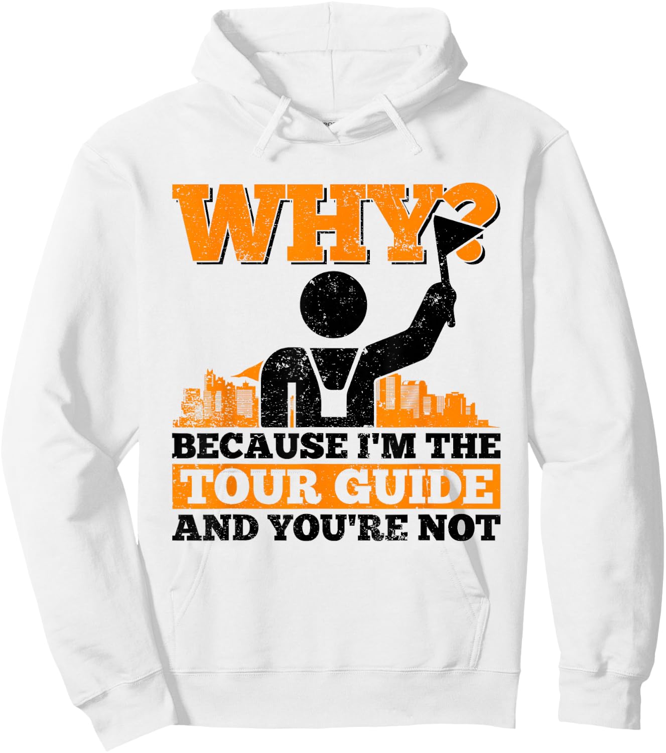 Tour Guide Design For A City Tour Guide Hoodie - Hoodie | White