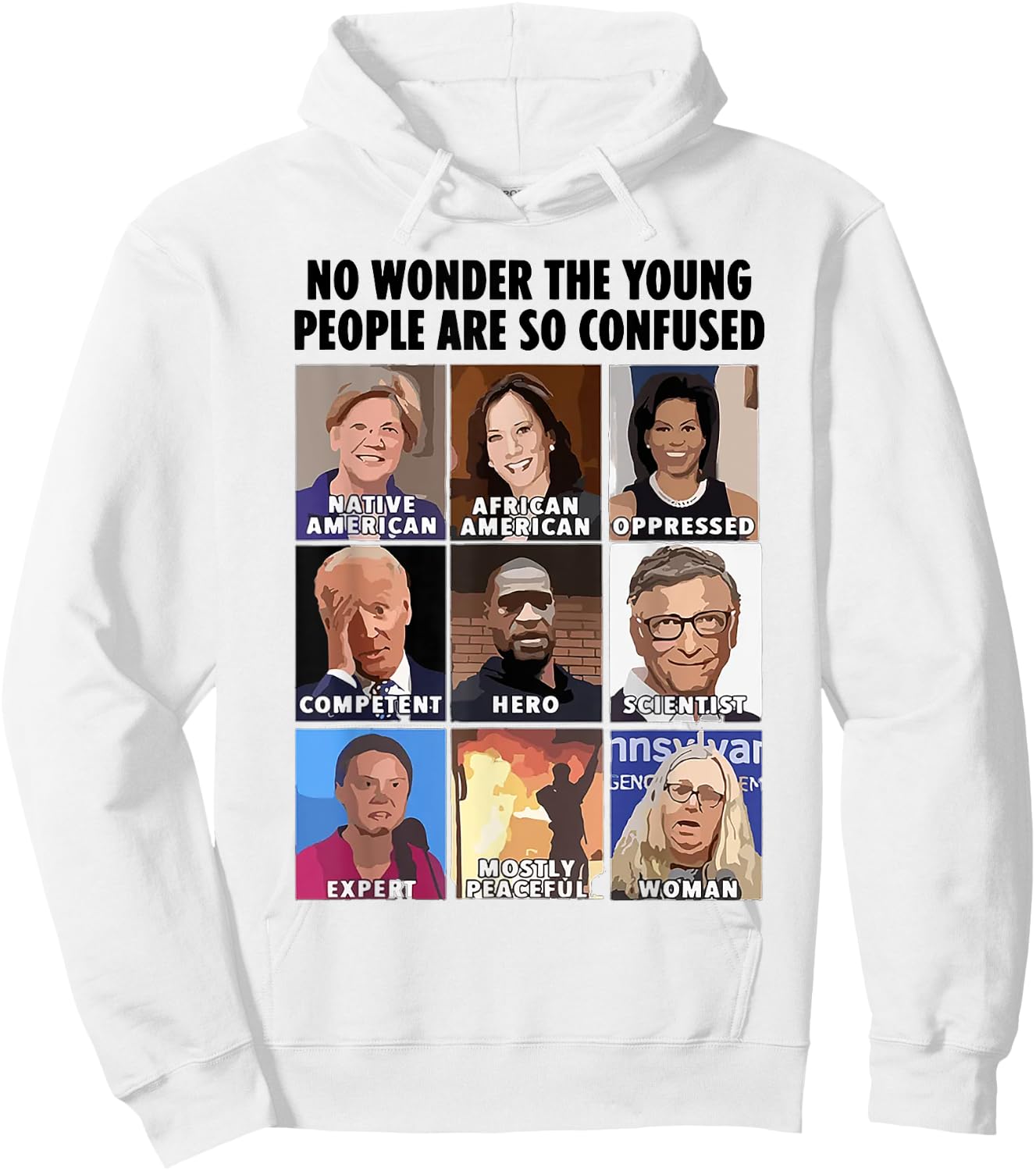 No Wonder The Young People Are So Confused Hoodie - Hoodie | White