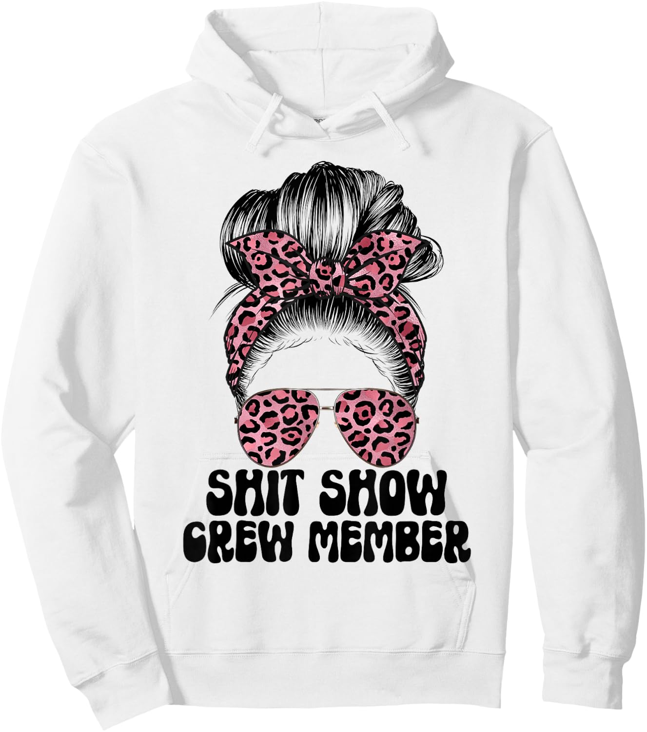 Women Shit Show Crew Member, Manager Or Supervisor Shitshow Hoodie - Hoodie | White