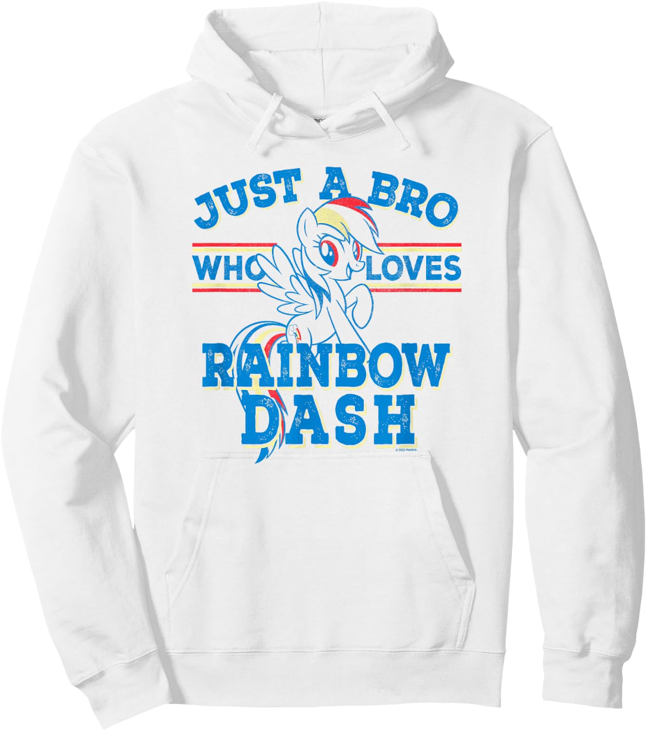 My Little Pony: Friendship Is Magic Bro Loves Rainbow Dash Hoodie - Hoodie | White