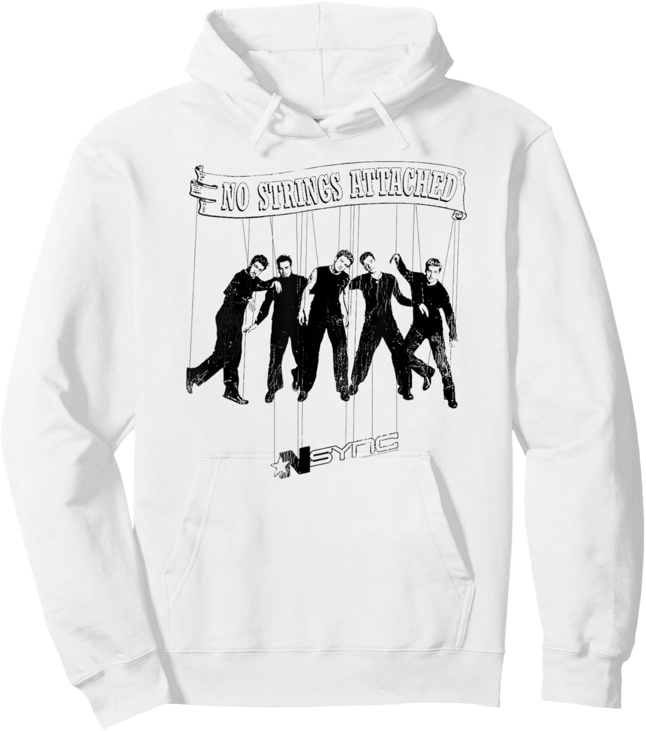 NSYNC Official No Strings Attached Hoodie - Hoodie | White