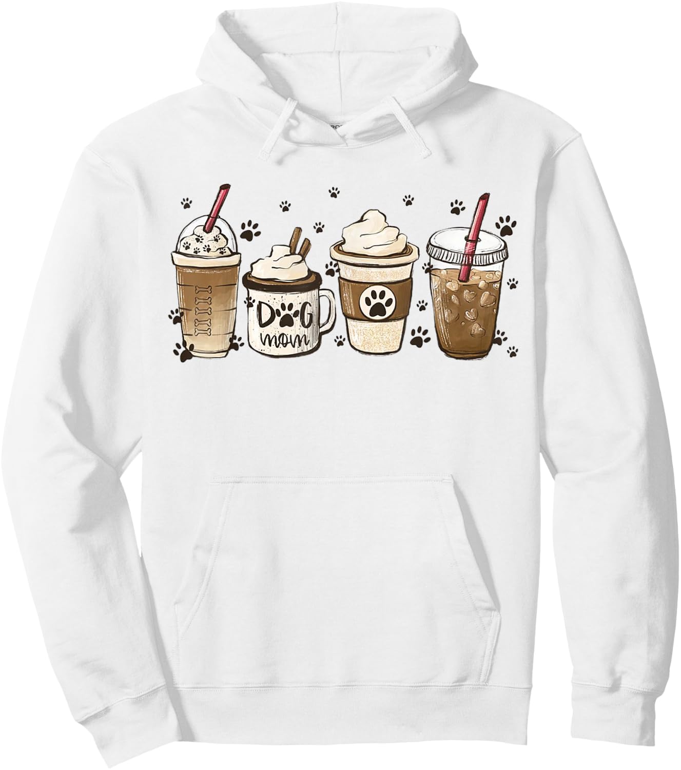 Coffee And Dog Mom Mother's Day Coffee Lover Dog Lover Gift Women Hoodie - Hoodie | White