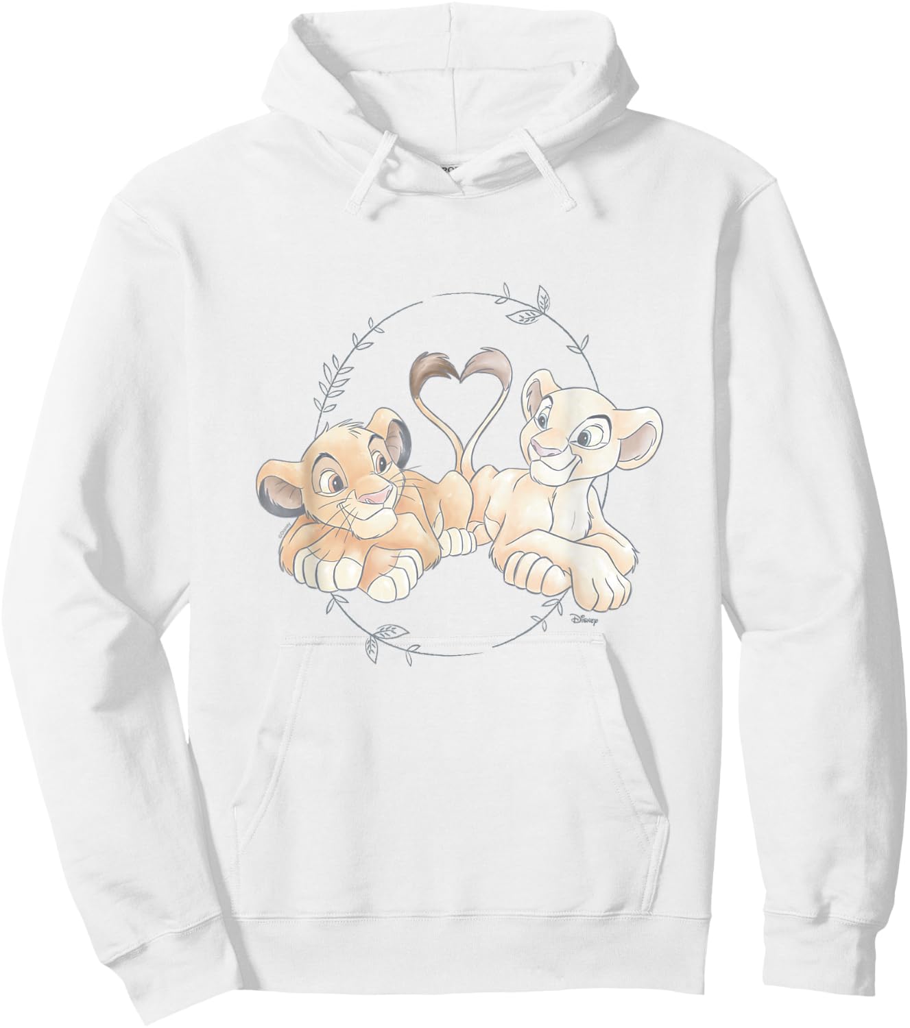 The Lion King - Simba Nala Heart Hoodie - Hoodie | White