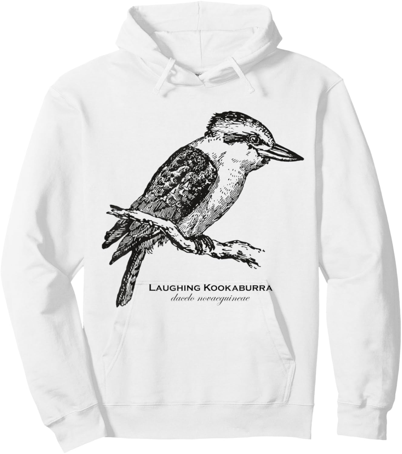 Vintage Animal Retro Wildlife Kookaburra Hoodie - Hoodie | White