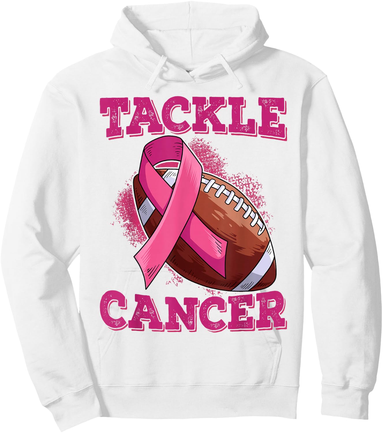 Tackle Breast Cancer Hoodie - Hoodie | White