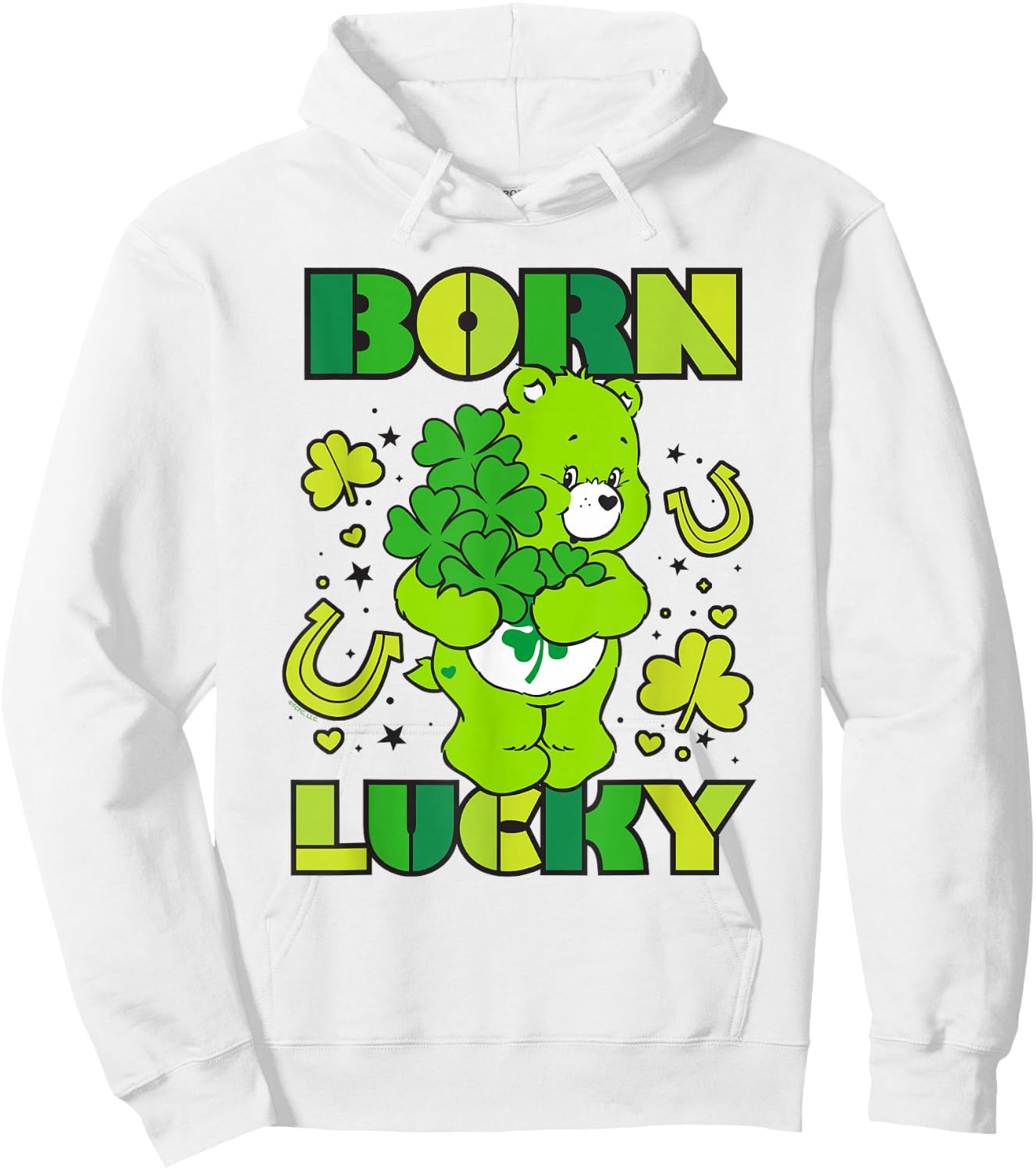 Care Bears Born Lucky Good Luck Bear Hoodie - Hoodie | White