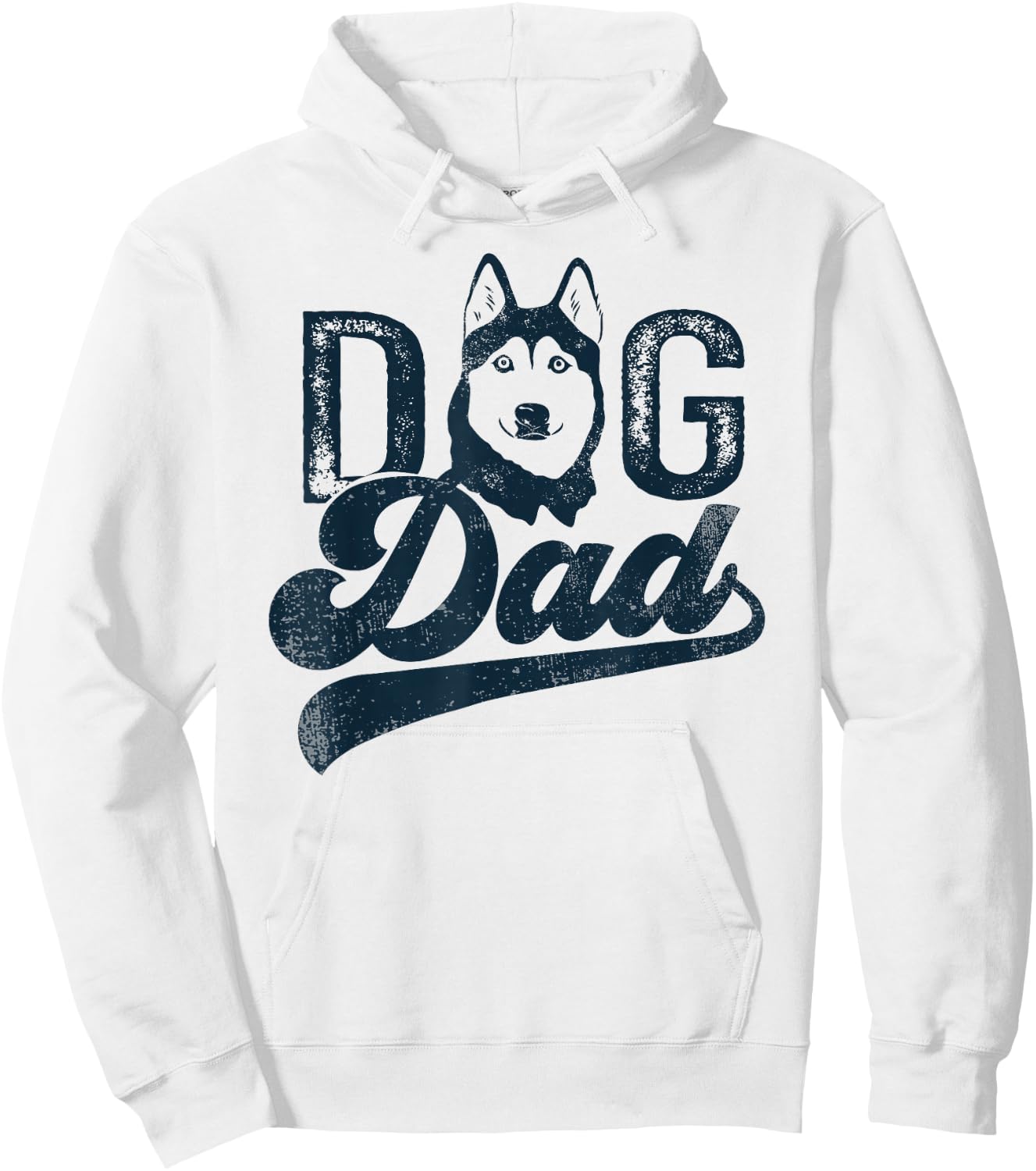 Husky Dog Dad Siberian Husky Hoodie - Hoodie | White