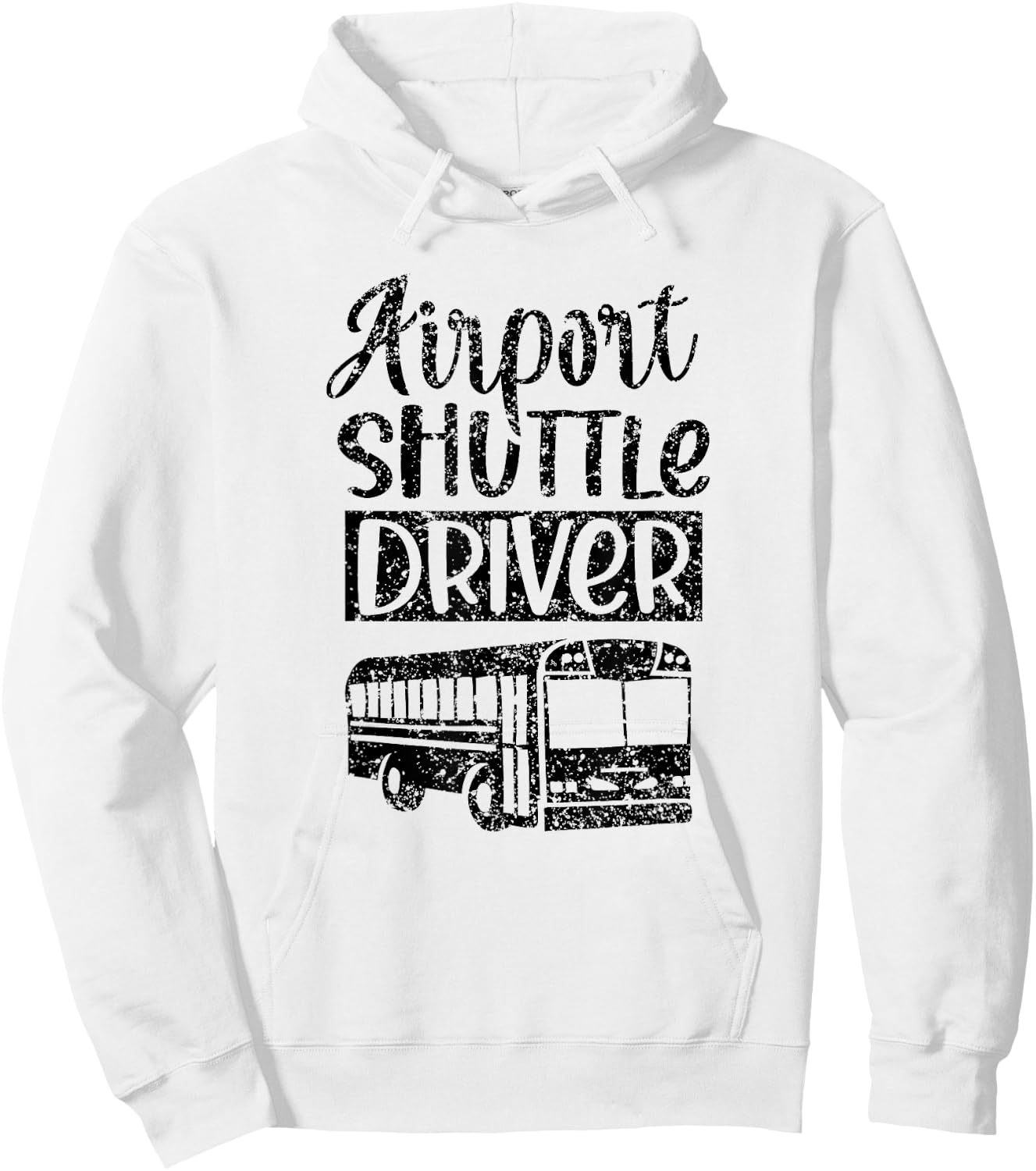 Airport Shuttle Driver Bus Service Driving Hoodie - Hoodie | White