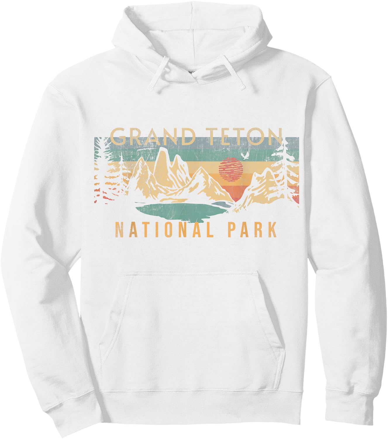 Grand Teton National Park Hoodie - Hoodie | White