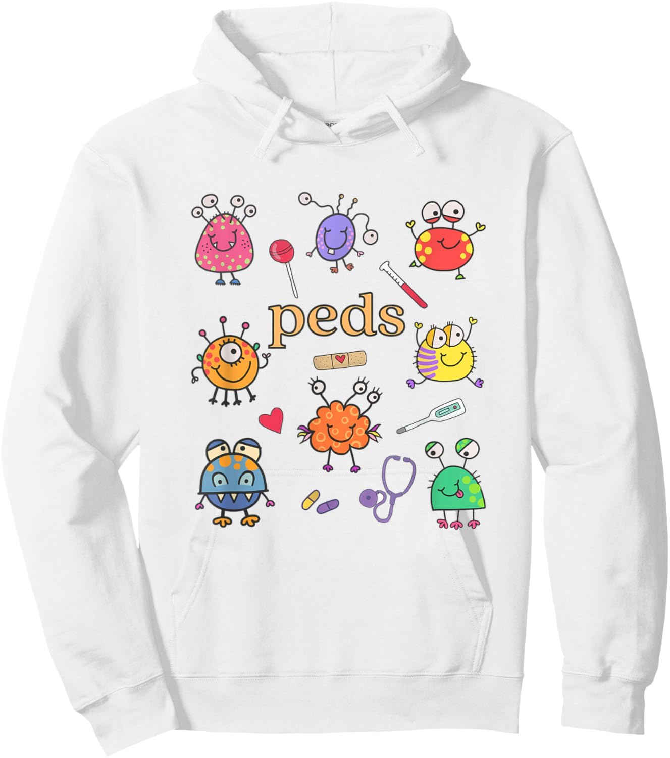 Pediatric Nurse PEDS Nurse PEDS Crew RN Pediatric Emergency Hoodie - Hoodie | White