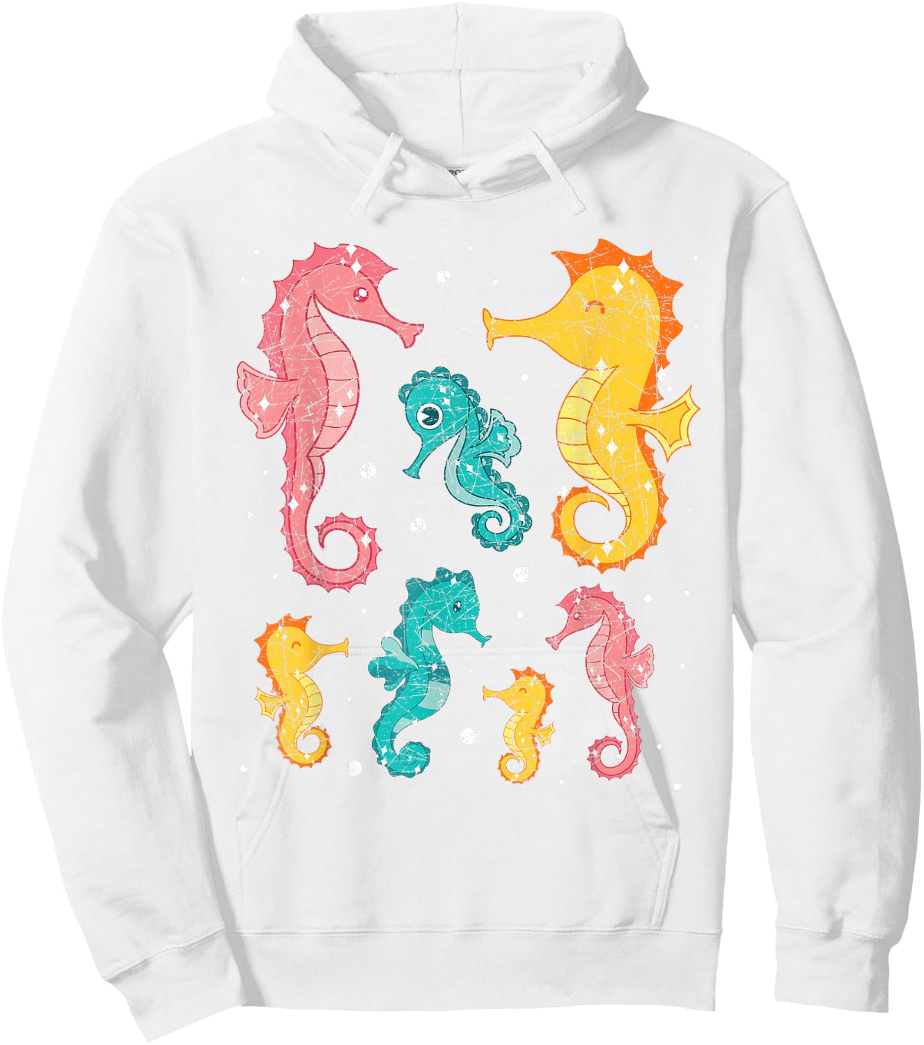 Underwater Sea Creature Fish Ocean Animal Seahorse Hoodie - Hoodie | White