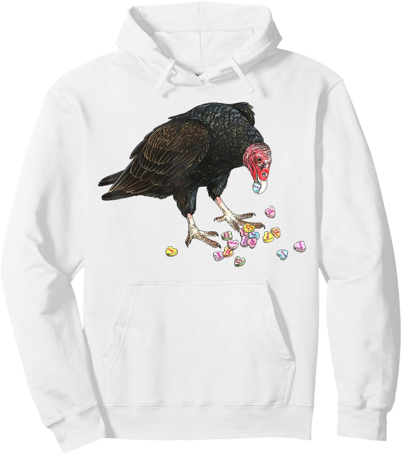 Eat Your Heart Out Turkey Vulture Snack Attack Hoodie - Hoodie | White