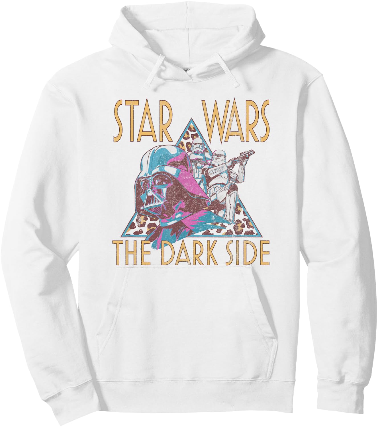 Star Wars Darth Vader The Dark Side Leopard Print Box Up Hoodie - Hoodie | White