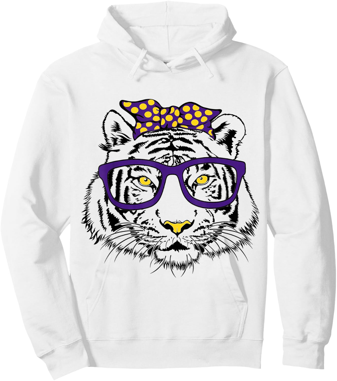 Purple & Gold Vibes, Purple & Gold Squad, Love Purple & Gold Hoodie - Hoodie | White