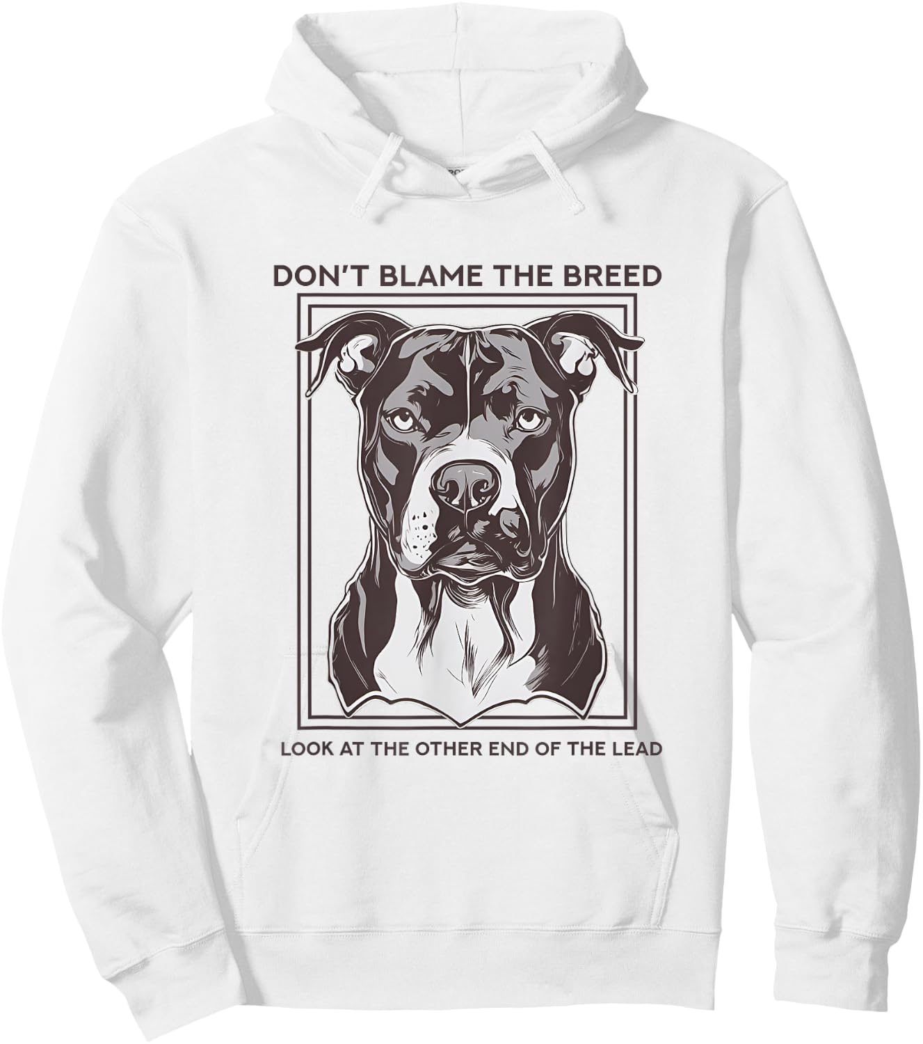 Don't Blame The Breed, XL Bully, Pitbull, Mastif Hoodie - Hoodie | White