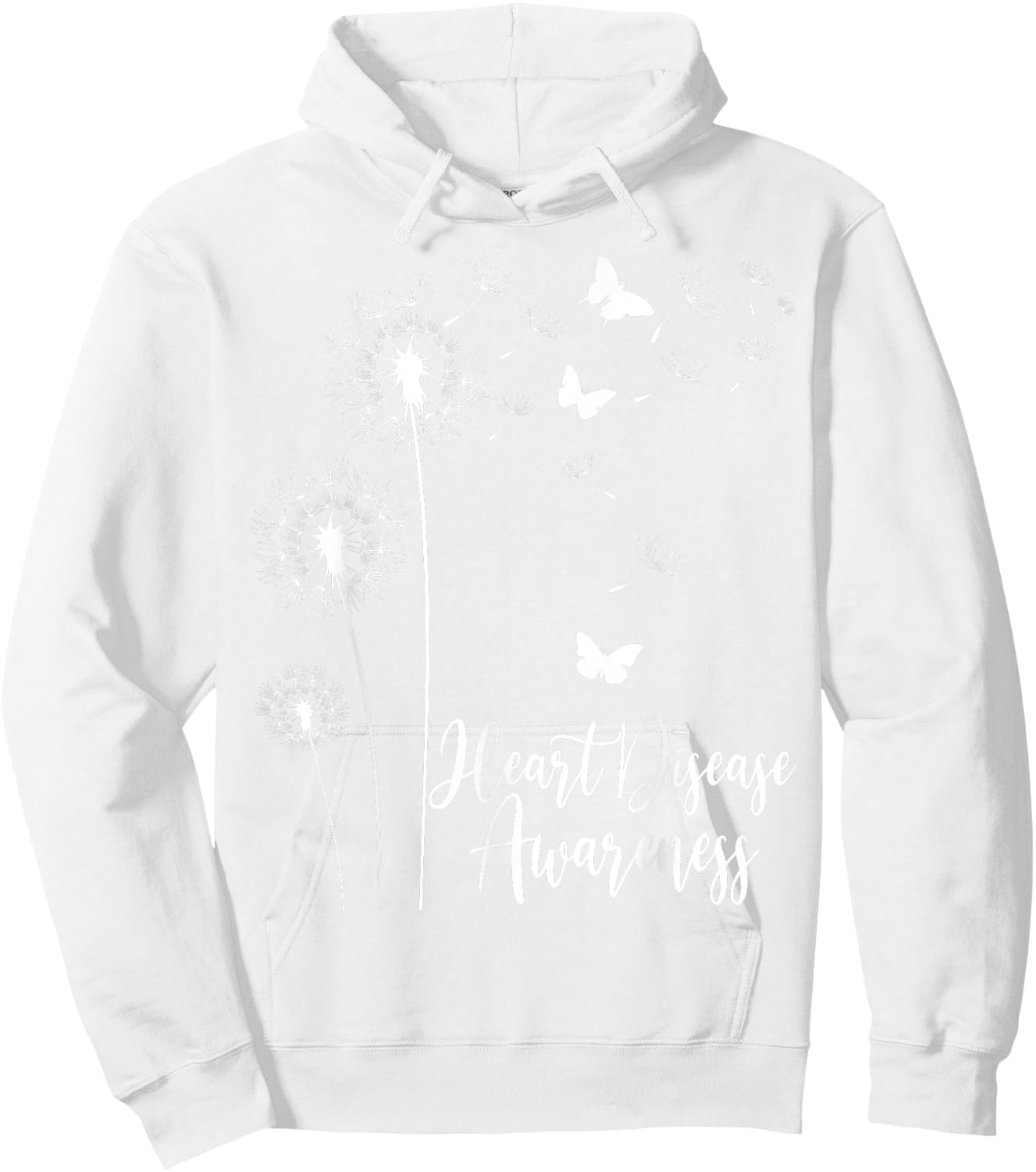 Go Red Ribbon Heart Disease Awareness Month American Heart Hoodie - Hoodie | White
