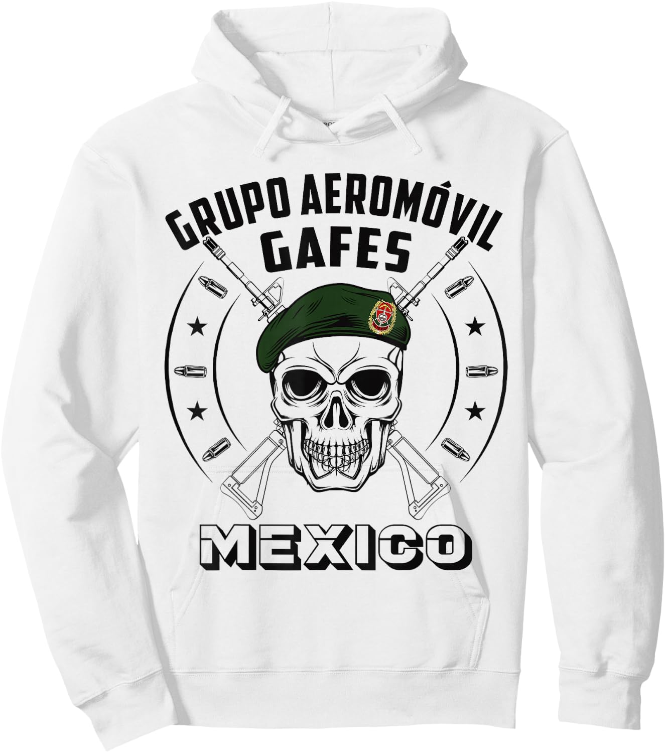 GAFES Mexico Special Force Military Fuerzas Especiales Hoodie - Hoodie | White