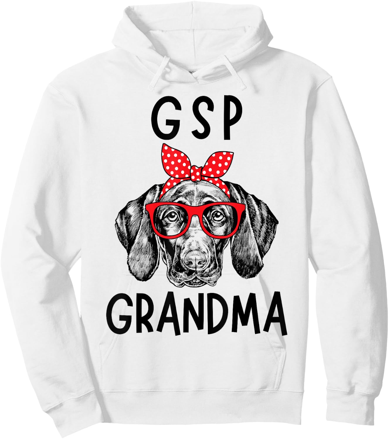 GSP Grandma German Shorthaired Pointer Dog Nana Mother's Day Hoodie - Hoodie | White