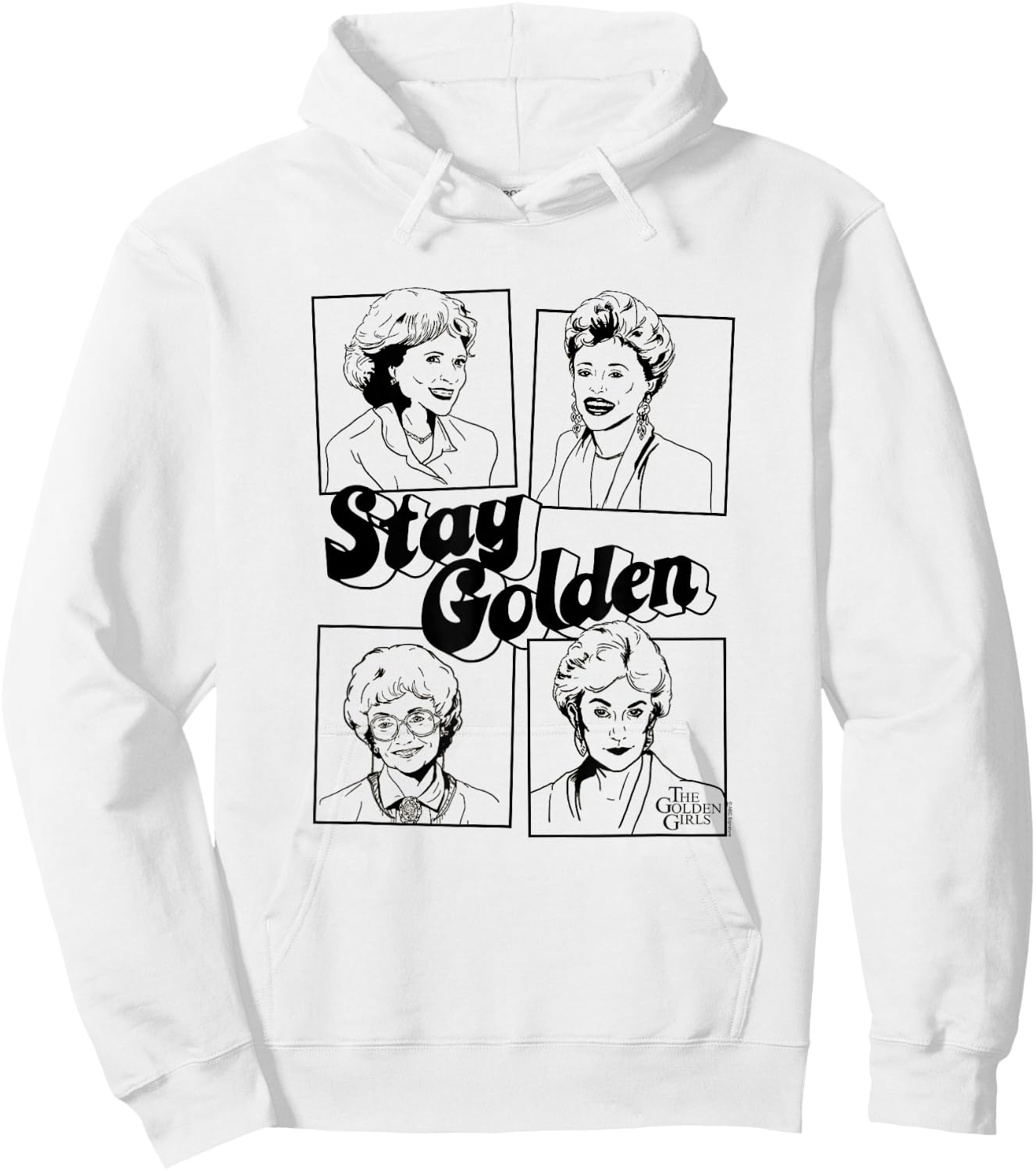 Golden Girls Stay Golden Four Block Poses Retro TV Show Hoodie - Hoodie | White