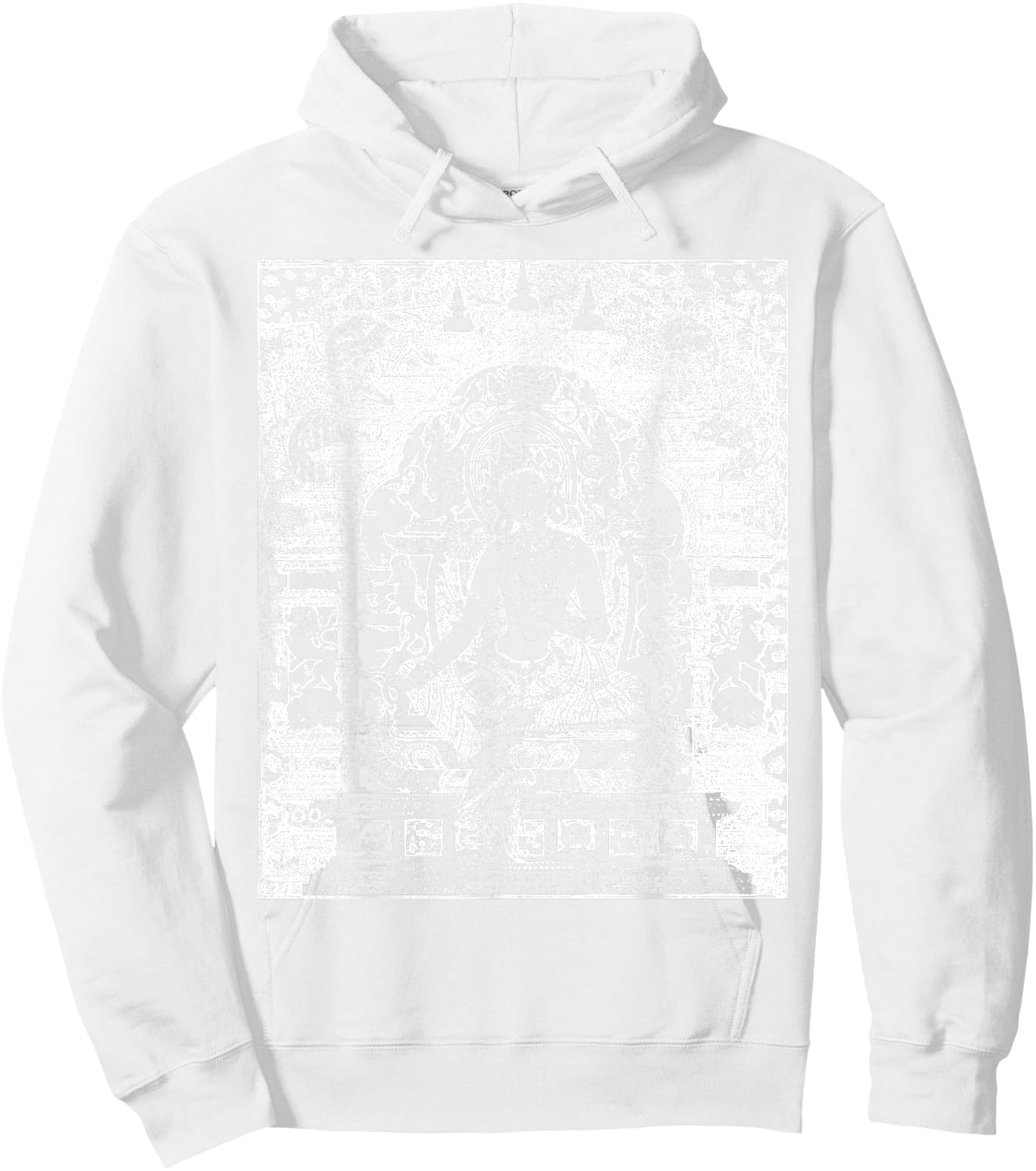 Green Tara Mantra Buddha Tibetan Vajrayana Buddhism Hoodie - Hoodie | White