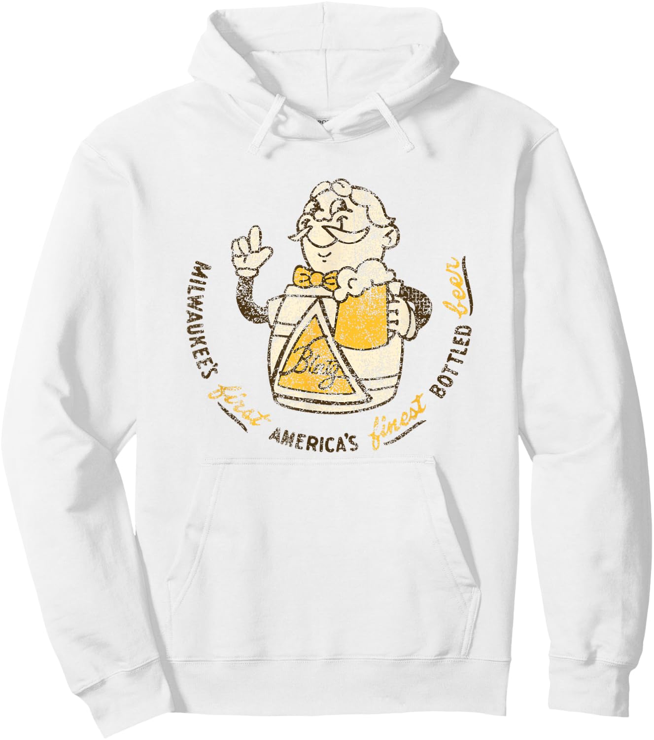 Blatz Beer Vintage Style - America's Finest Hoodie - Hoodie | White