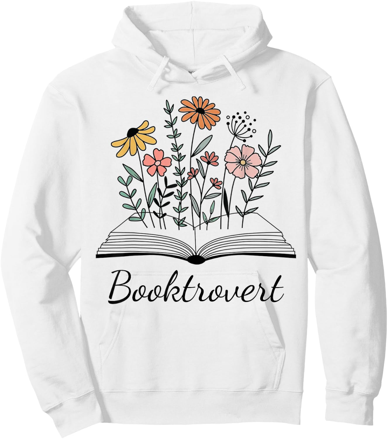 Booktrovert Gift Book Lovers Readers Librarians Bookworm Hoodie - Hoodie | White