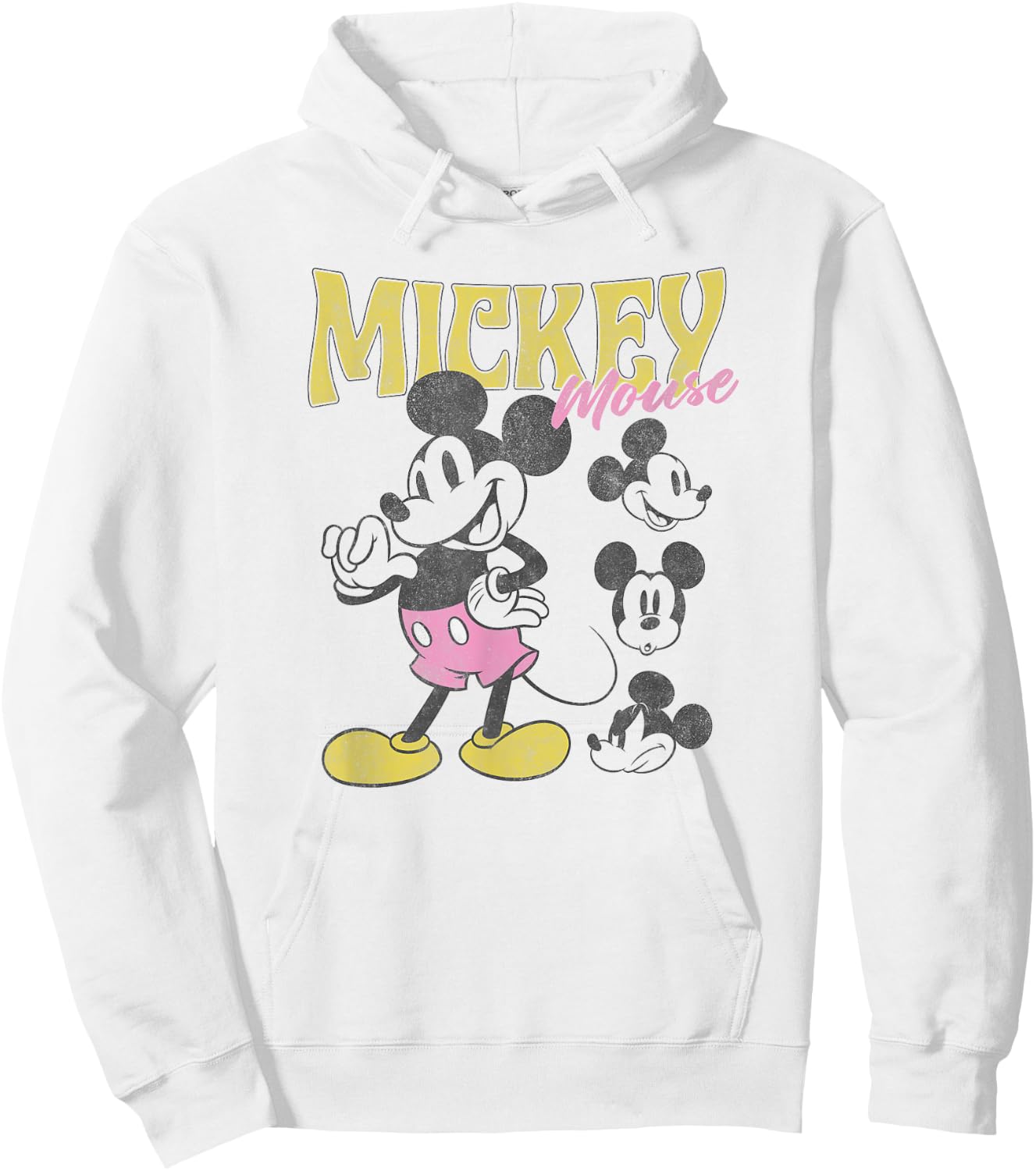 Disney Mickey Classic Mickey Poses Vintage Poster Hoodie - Hoodie | White