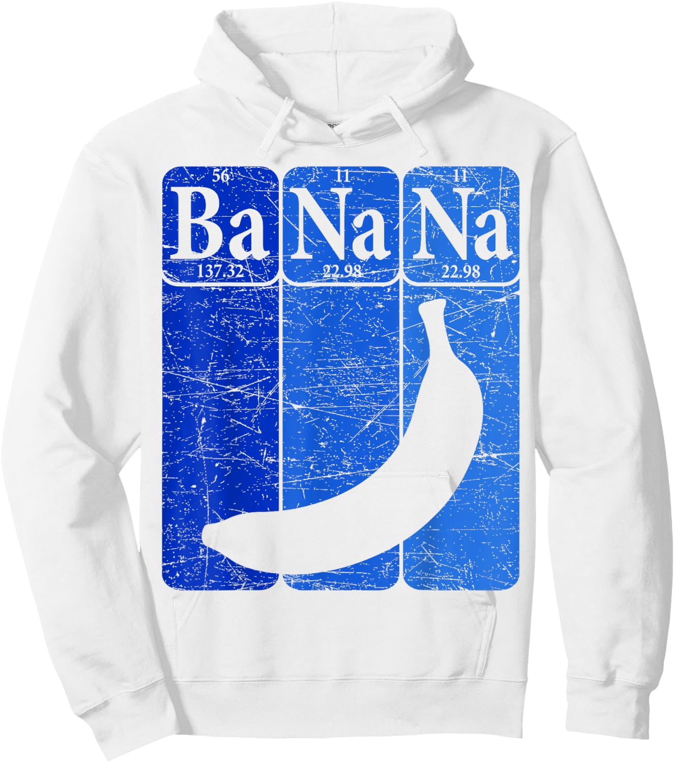Banana Periodic Table Elements Banana Lover Fruit Nerd Hoodie - Hoodie | White