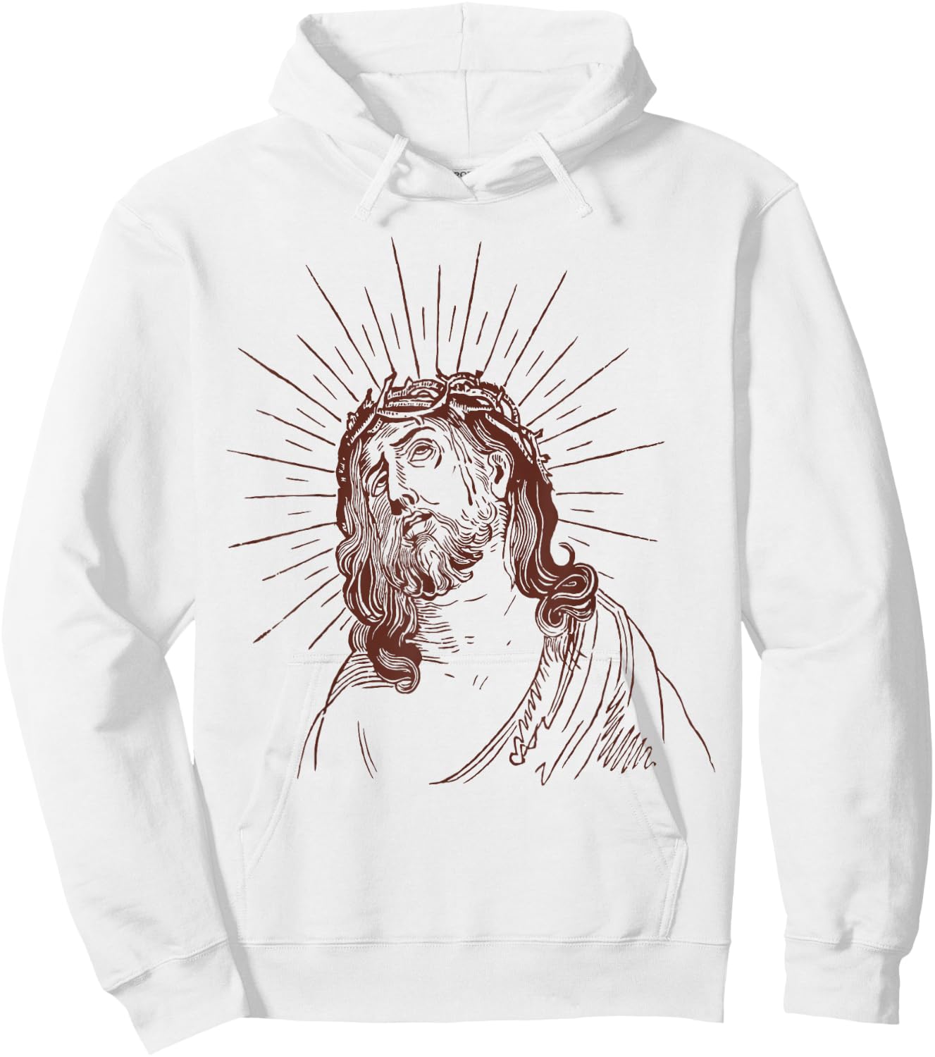 Jesus Face Hoodie - Hoodie | White