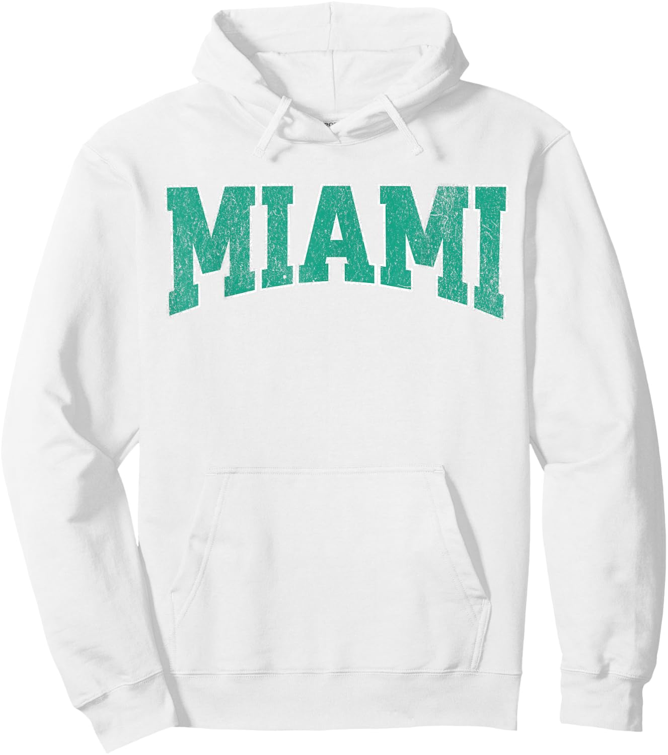 Miami Vintage City Hoodie - Hoodie | White