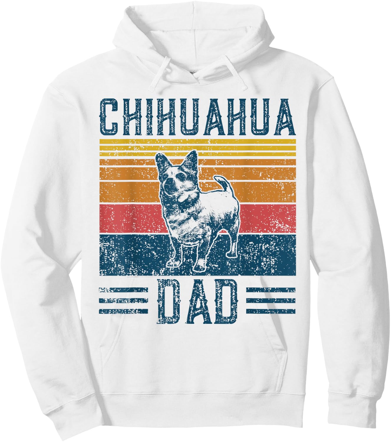 Dog Chihuahua Papa - Vintage Chihuahua Dad Women Hoodie - Hoodie | White