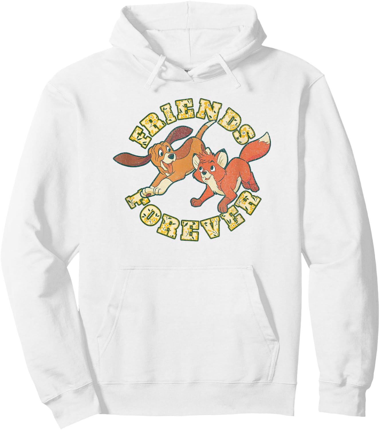 Disney The Fox and The Hound Tod and Copper Friends Forever Hoodie - Hoodie | White
