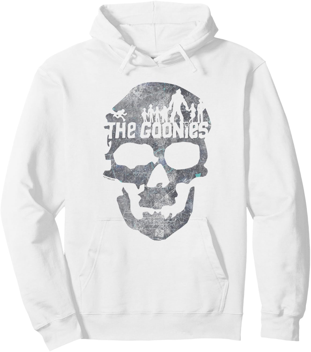 The Goonies Skull on White Hoodie - Hoodie | White