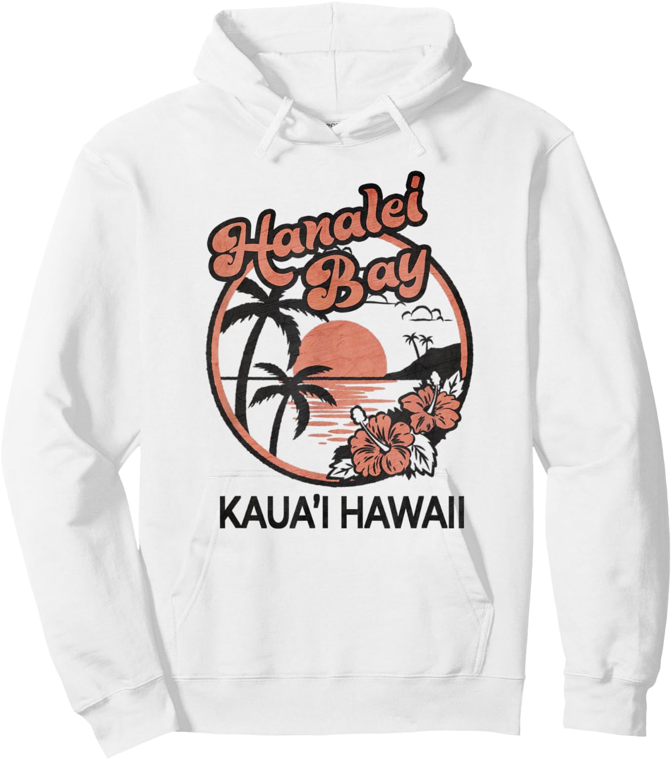 Hanalei Bay Kauai Hawaii Hoodie - Hoodie | White