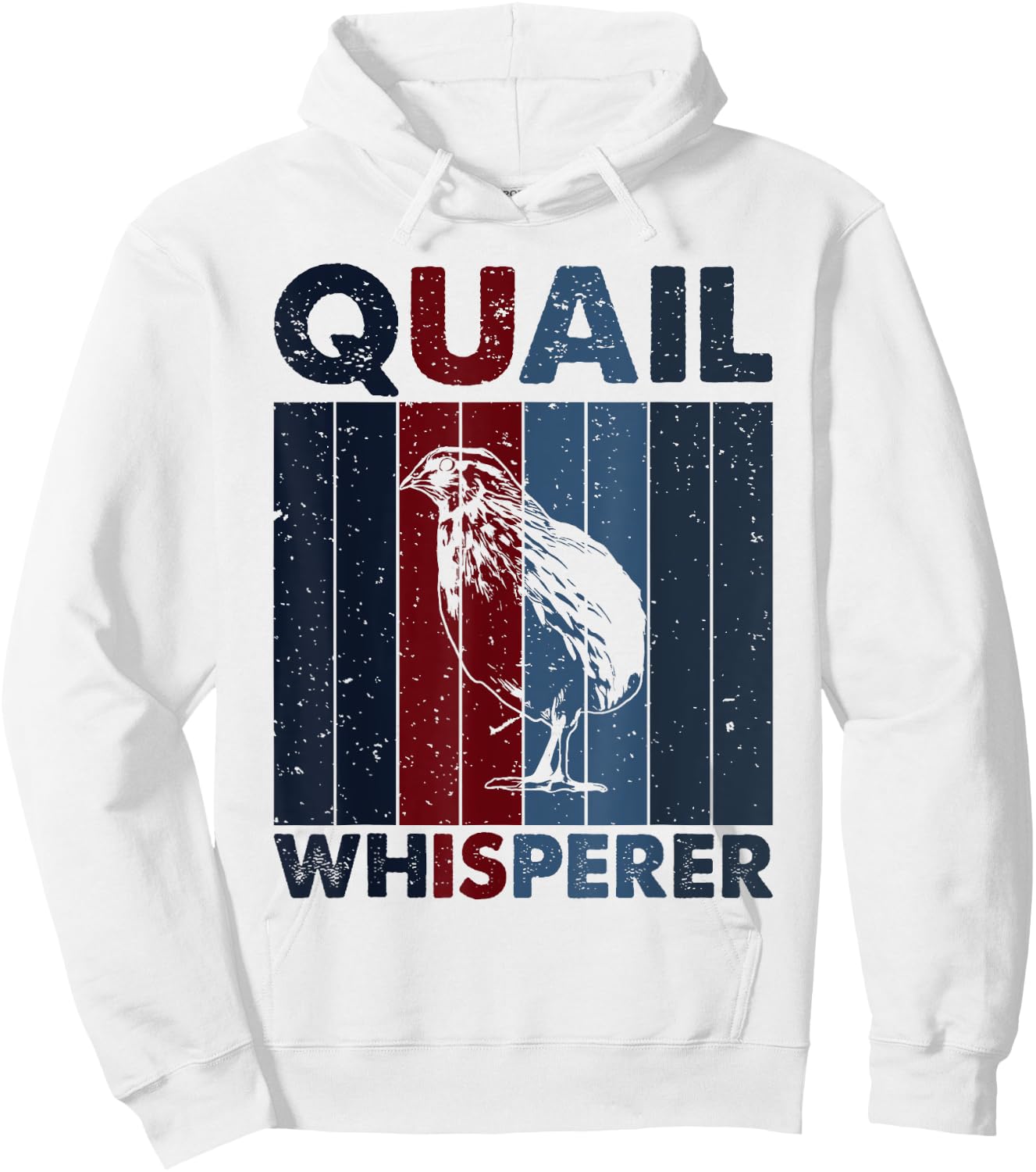 Hunting Dad Mom Whisperer - Hunter Vintage Quail Hoodie - Hoodie | White