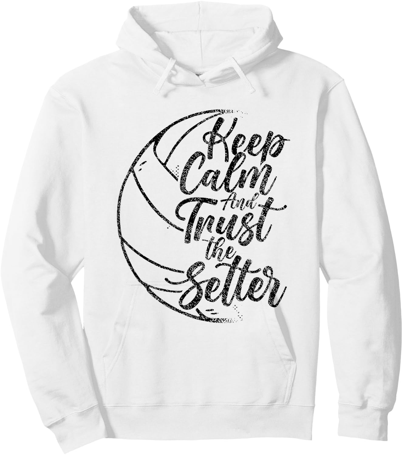 Keep Calm And Trust The Setter Player Volleyball Beach Hoodie - Hoodie | White