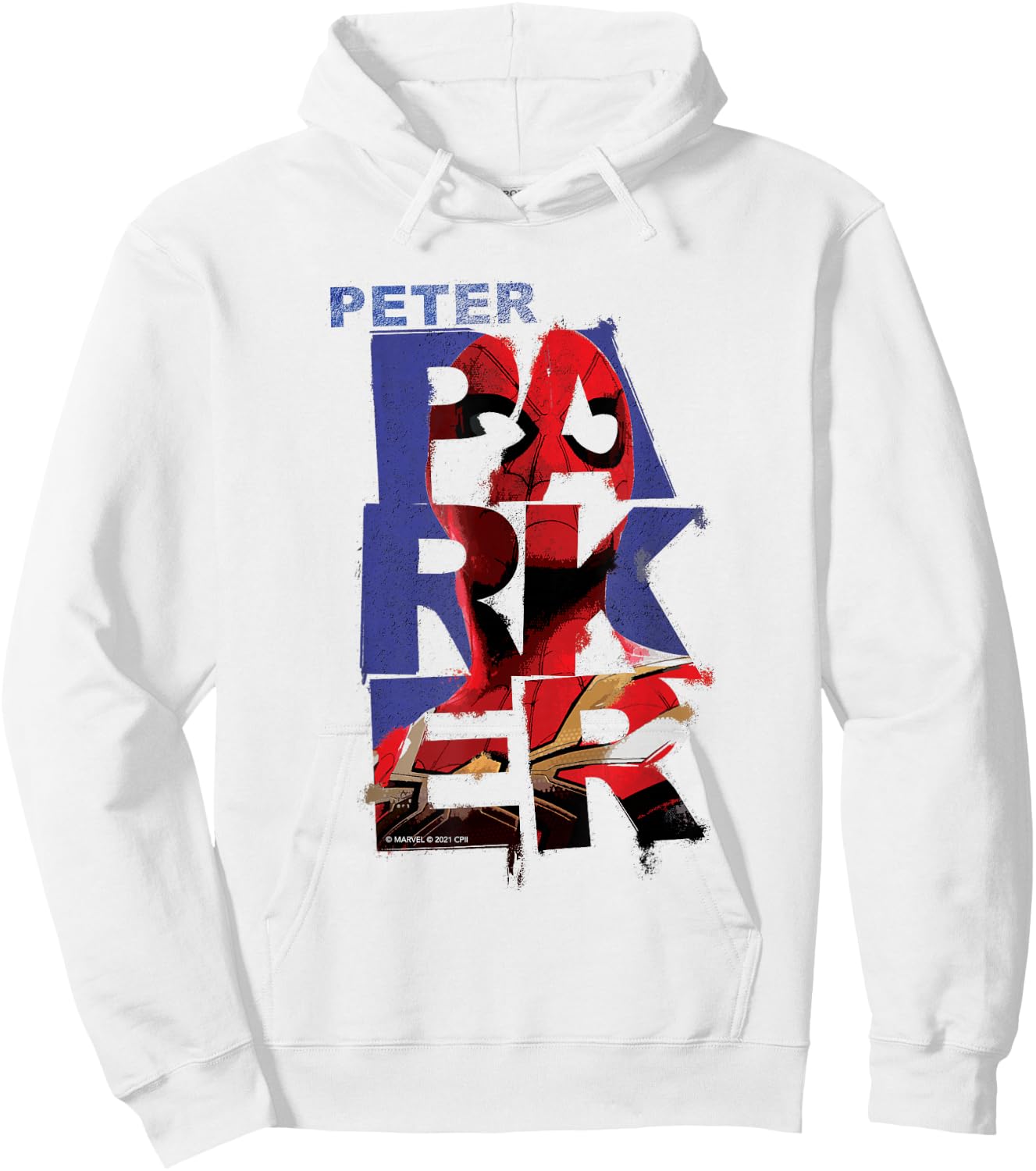 Marvel Spider-Man: No Way Home Peter Parker Letters Hoodie - Hoodie | White