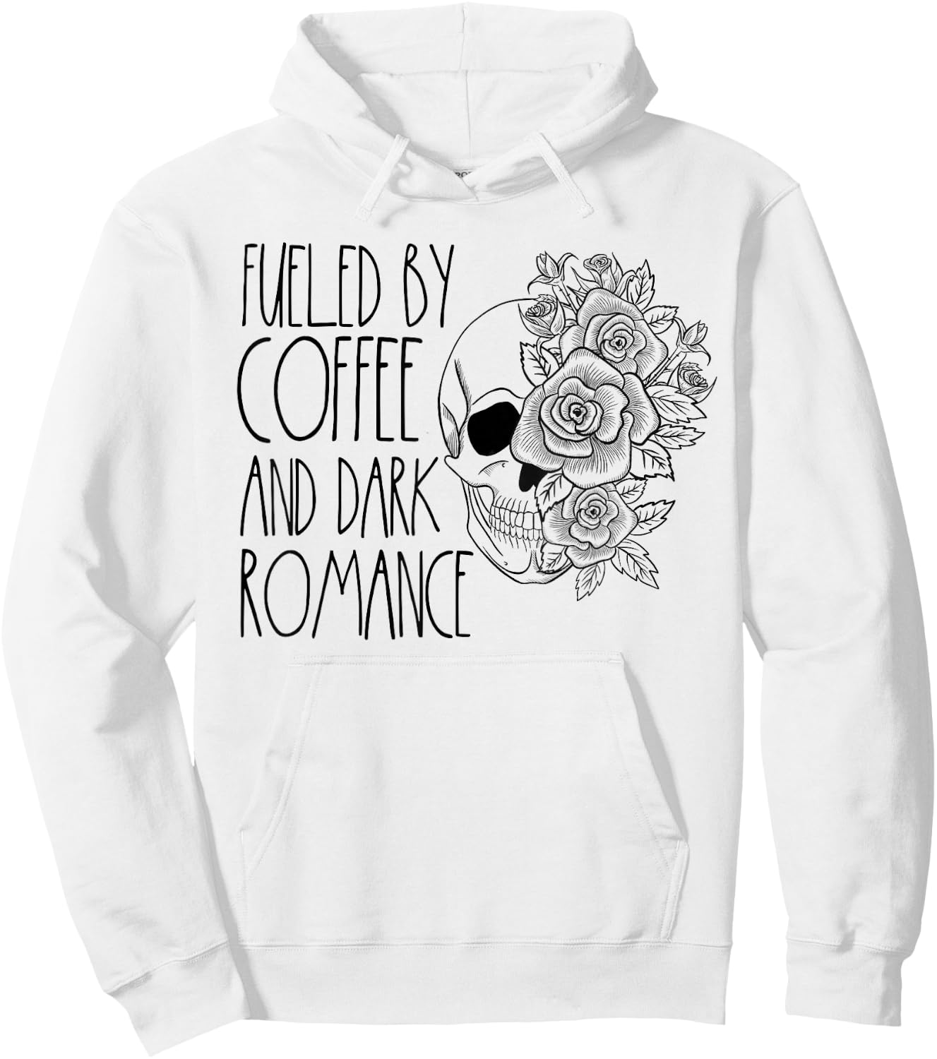 Dark Romance Reader Women Coffee Lover Spicy Book Merch Hoodie - Hoodie | White